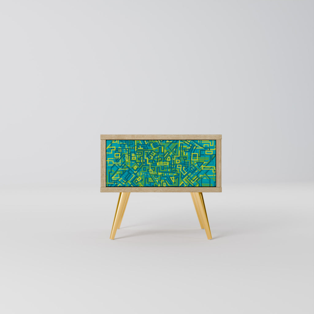 NOSTALGIC MEMORIES Nightstand in Oak Effect