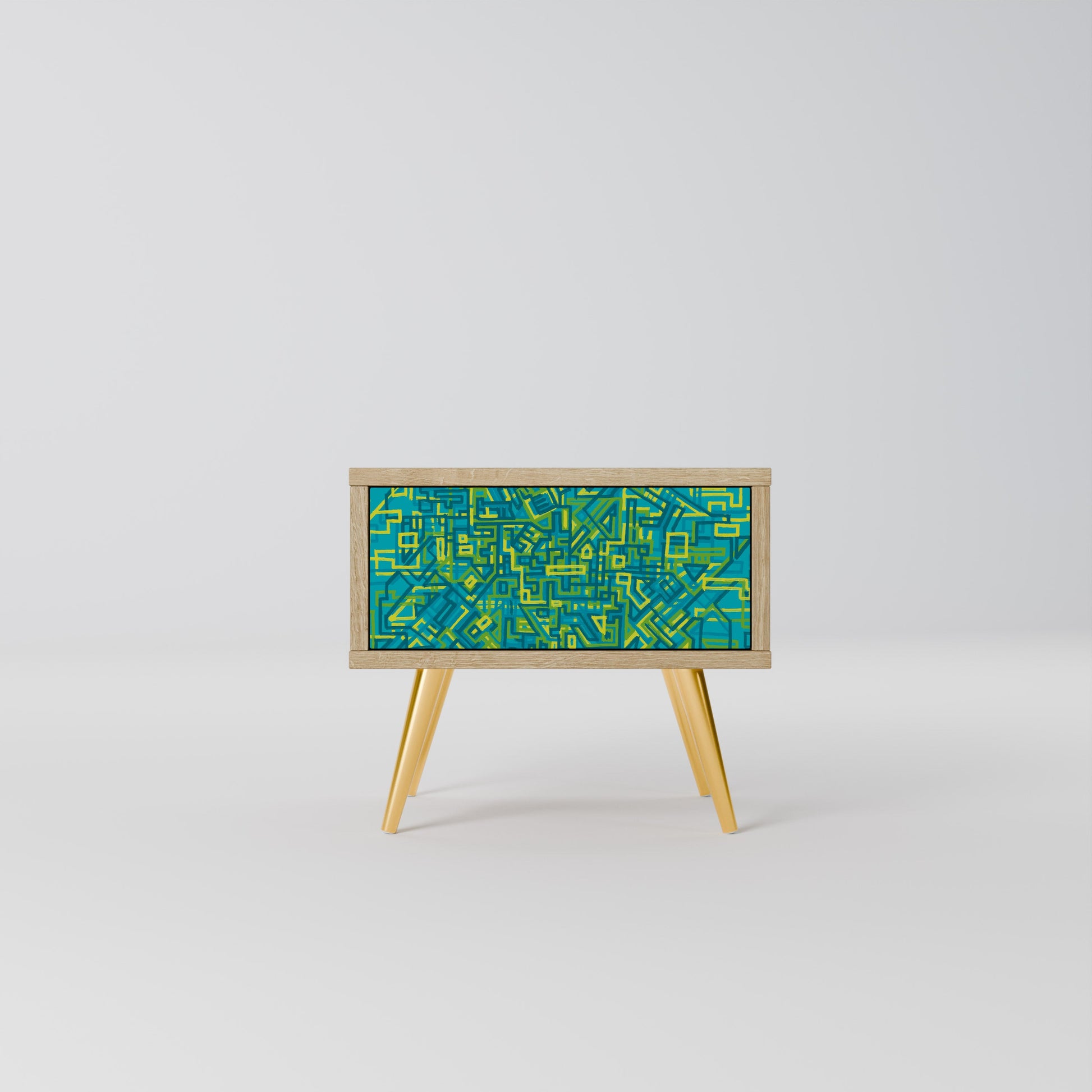 NOSTALGIC MEMORIES Nightstand in Oak Effect