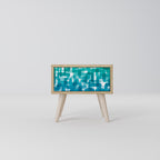 TURQUOISE RECTANGLES Nightstand