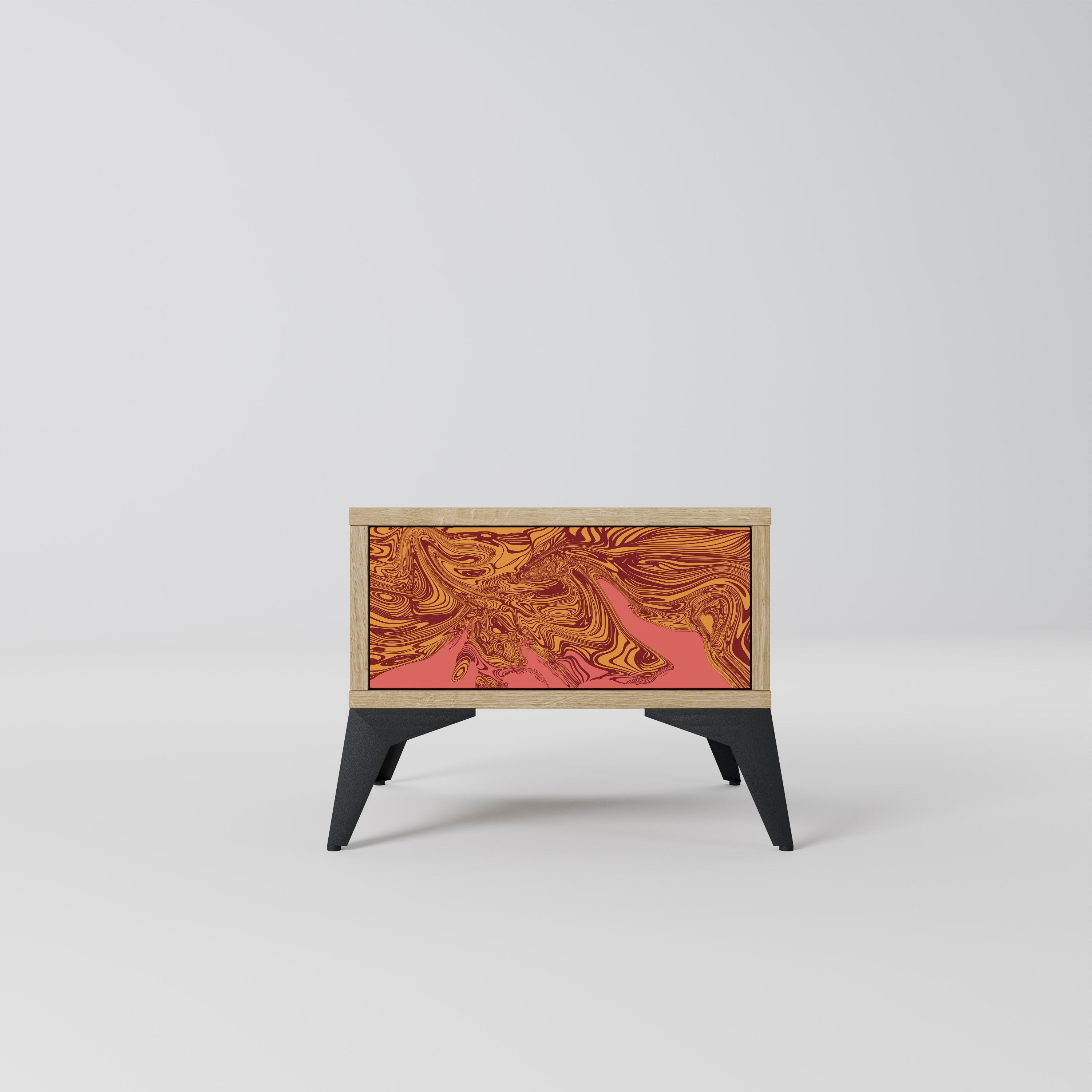 Table de chevet FLOATING THOUGHTS effet chêne