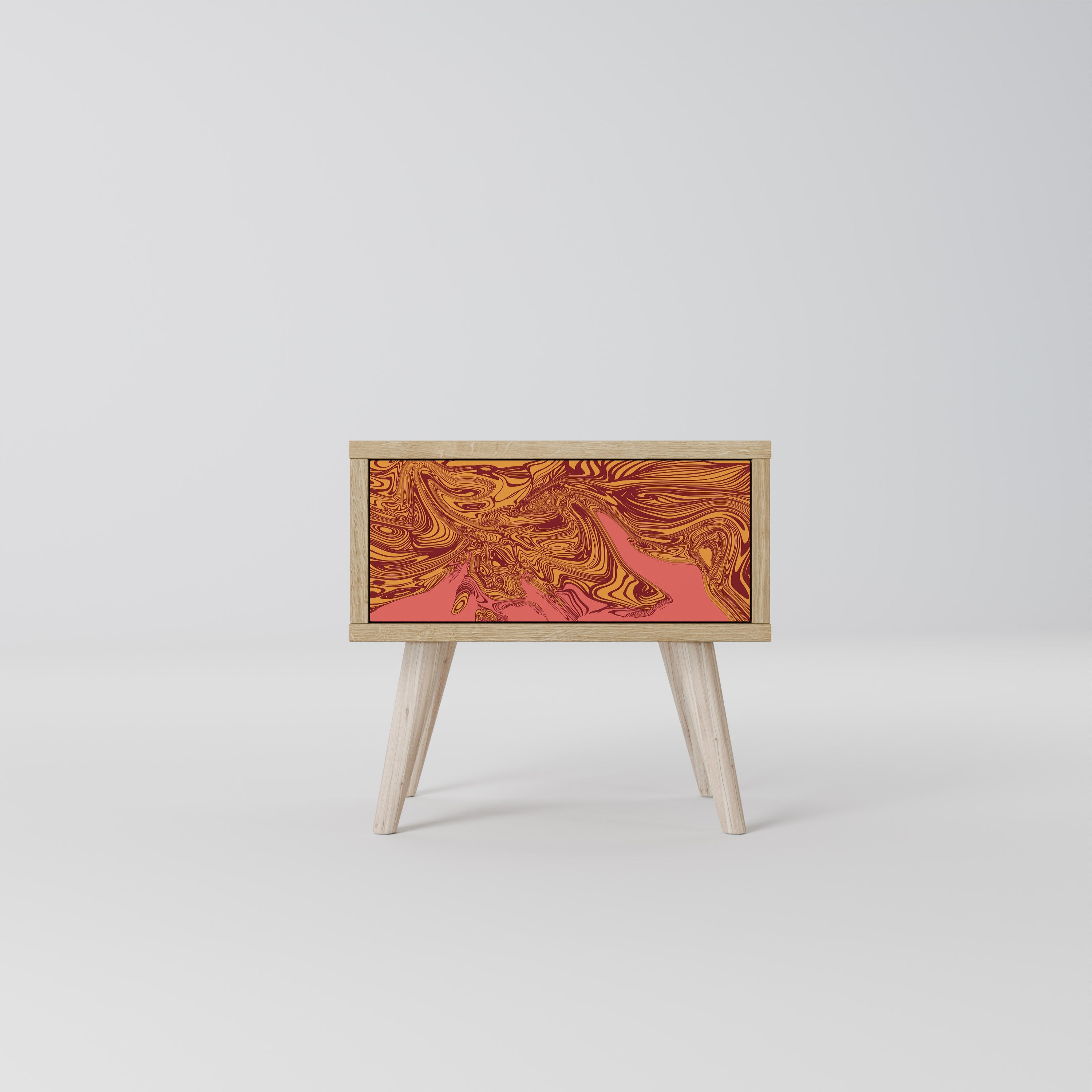 Table de chevet FLOATING THOUGHTS effet chêne
