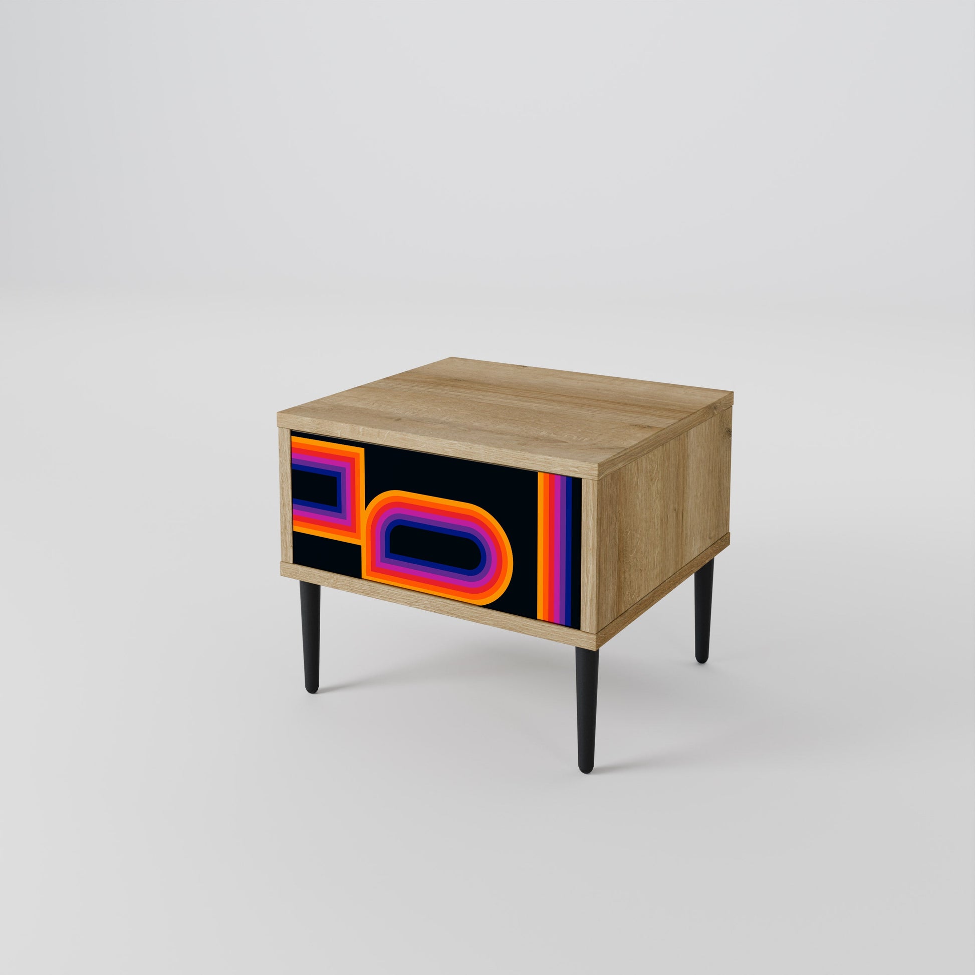 BLINDED BY THE LIGHTS Nightstand in Oak Effect
