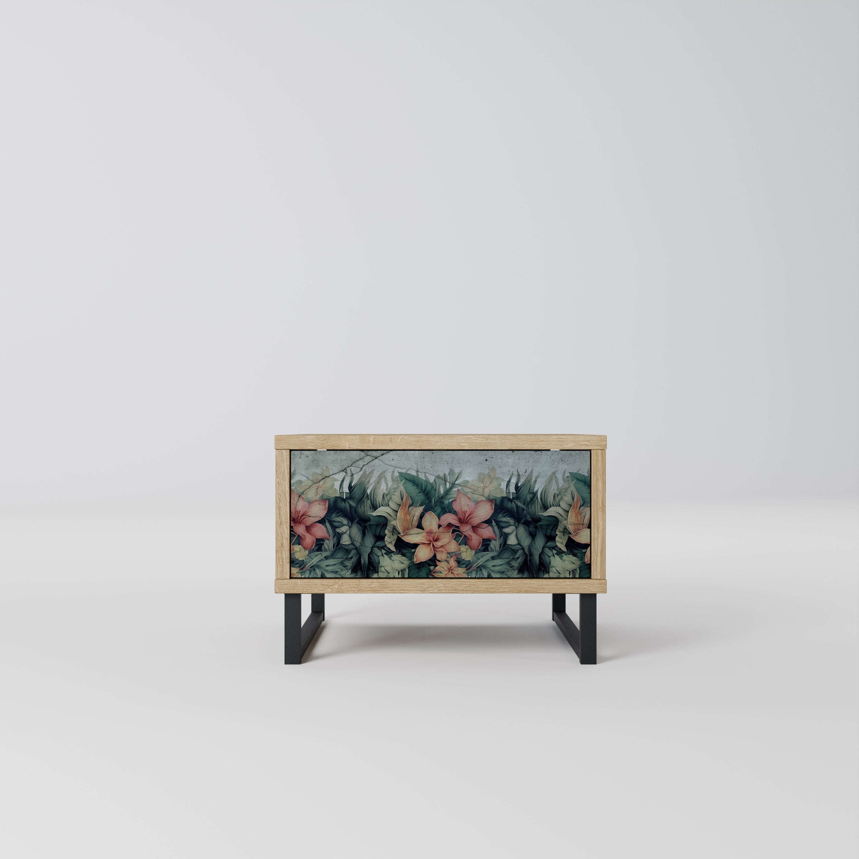 Table de chevet HEAVENLY BLOOM effet chêne