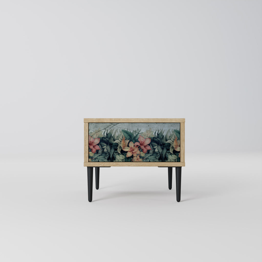 HEAVENLY BLOOM Nightstand in Oak Effect