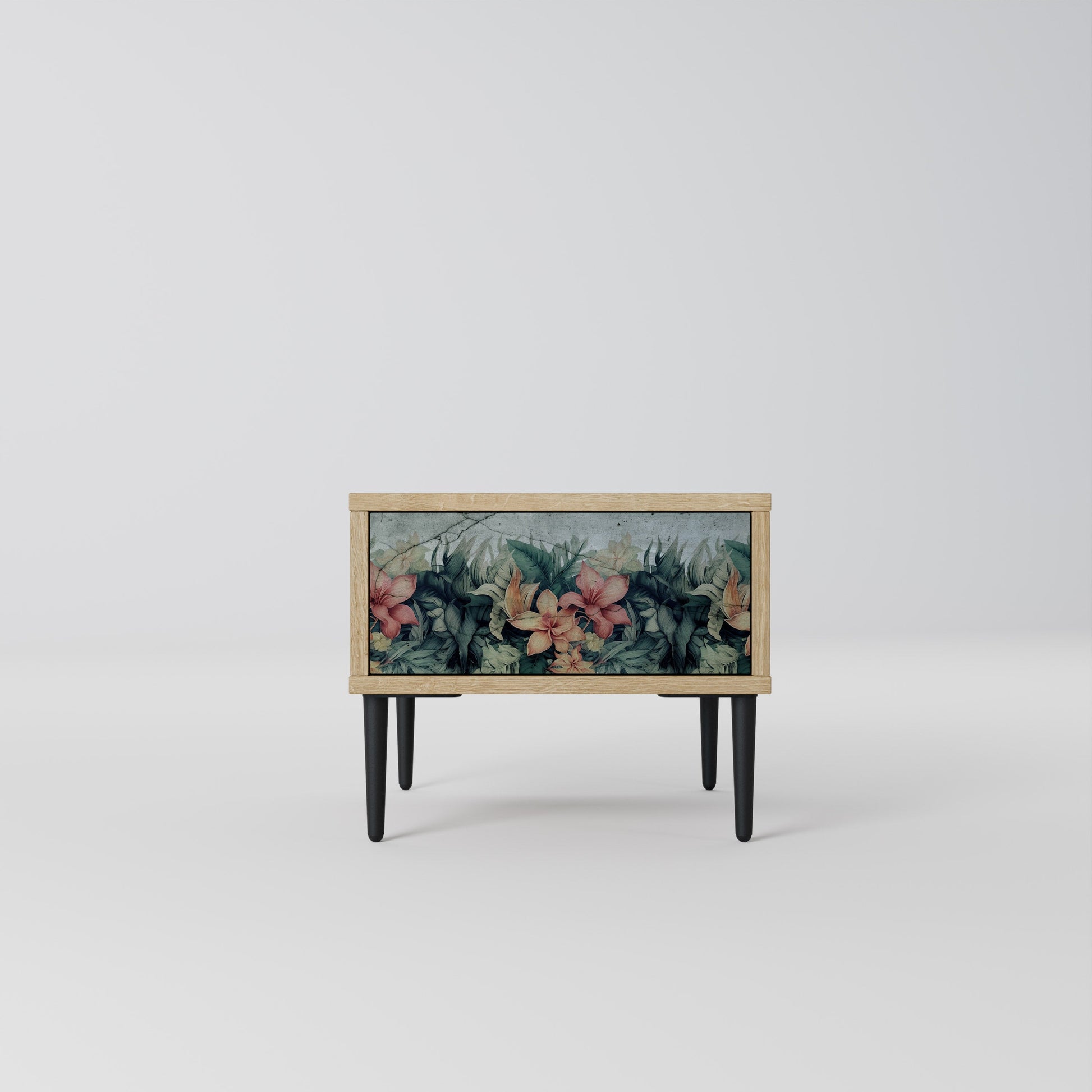 HEAVENLY BLOOM Nightstand in Oak Effect