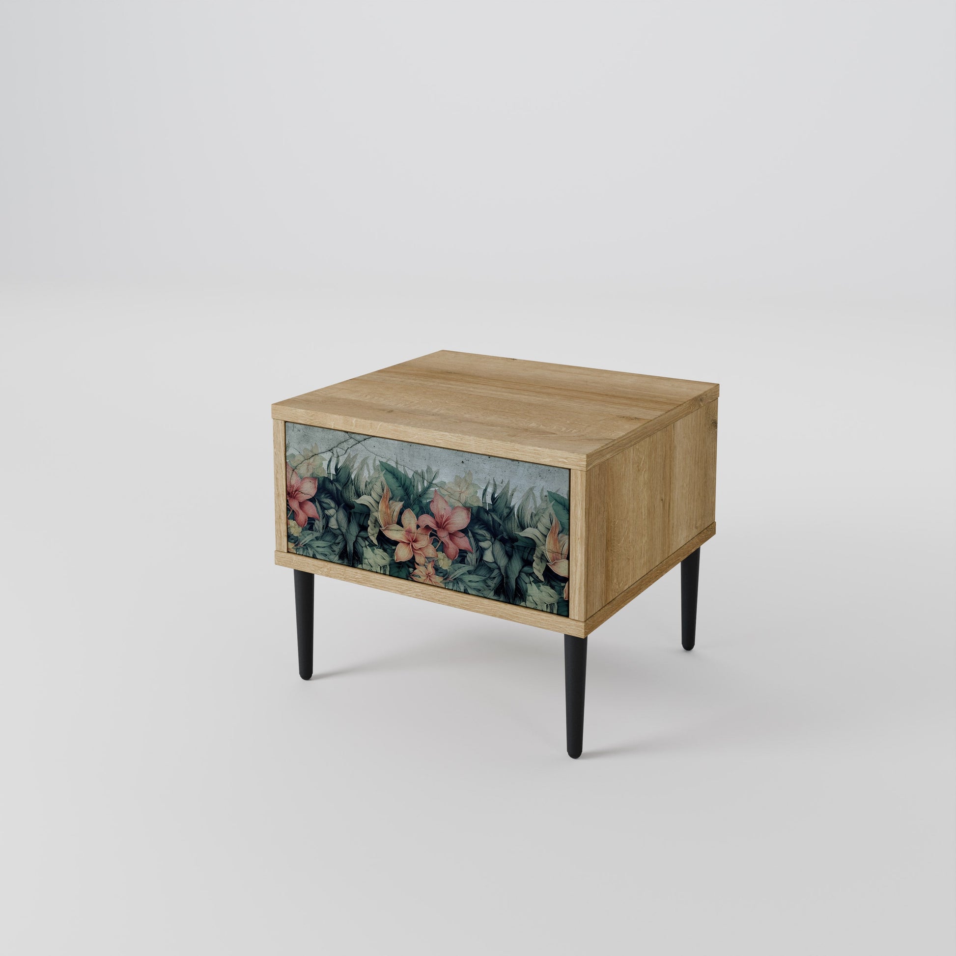 HEAVENLY BLOOM Nightstand in Oak Effect