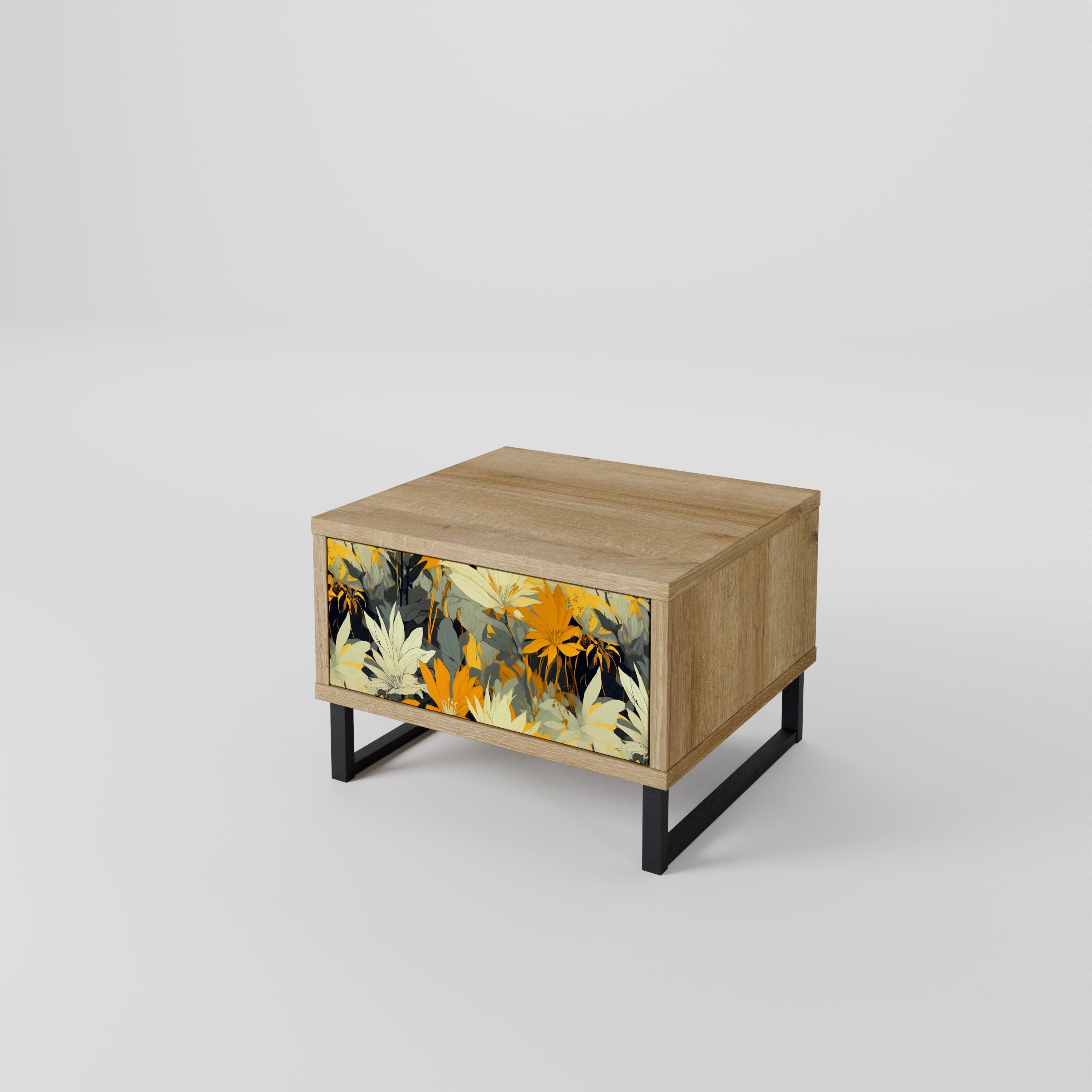 Table de chevet SUNKISSED LILY effet chêne