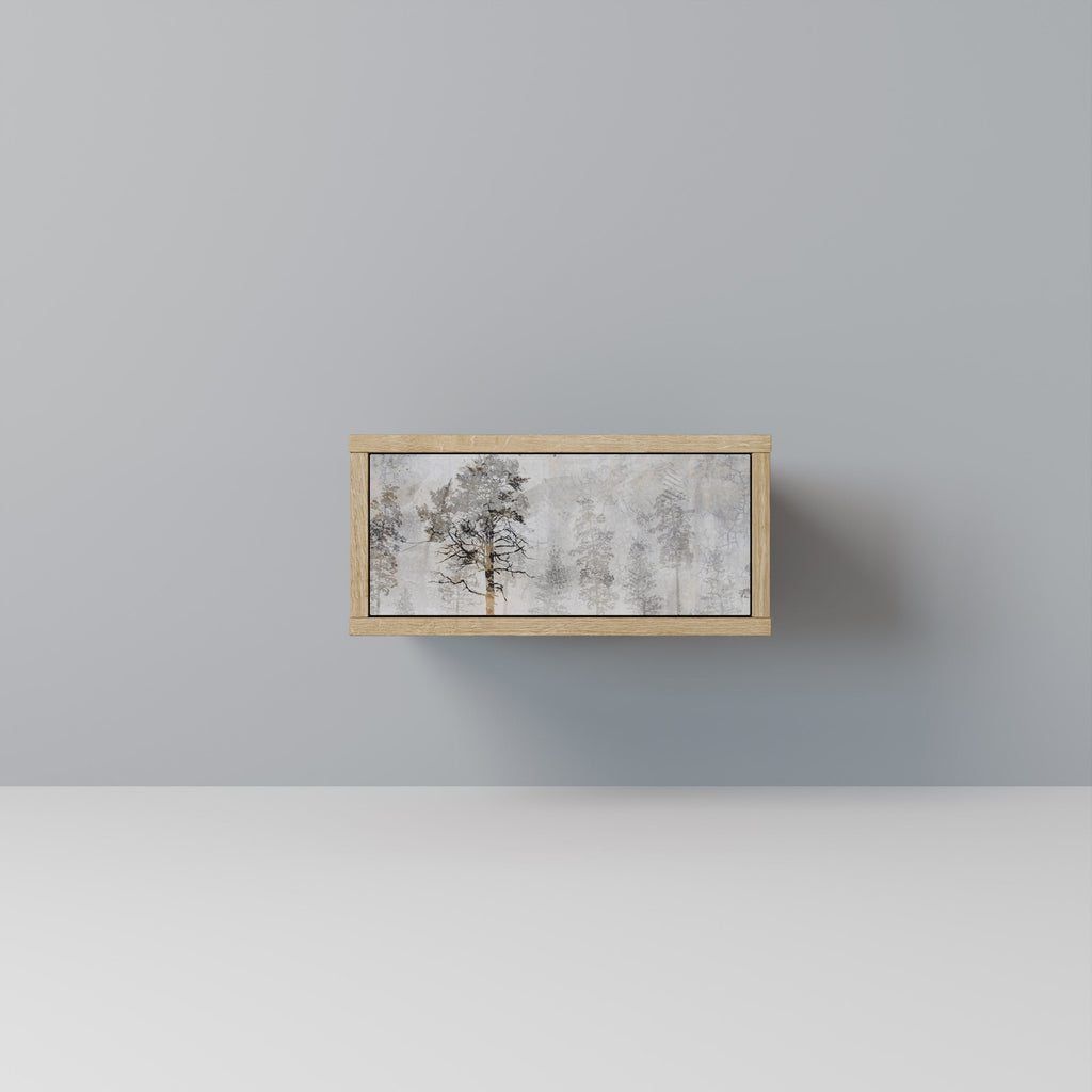 FADE IN THE TREES Nightstand in Oak Effect