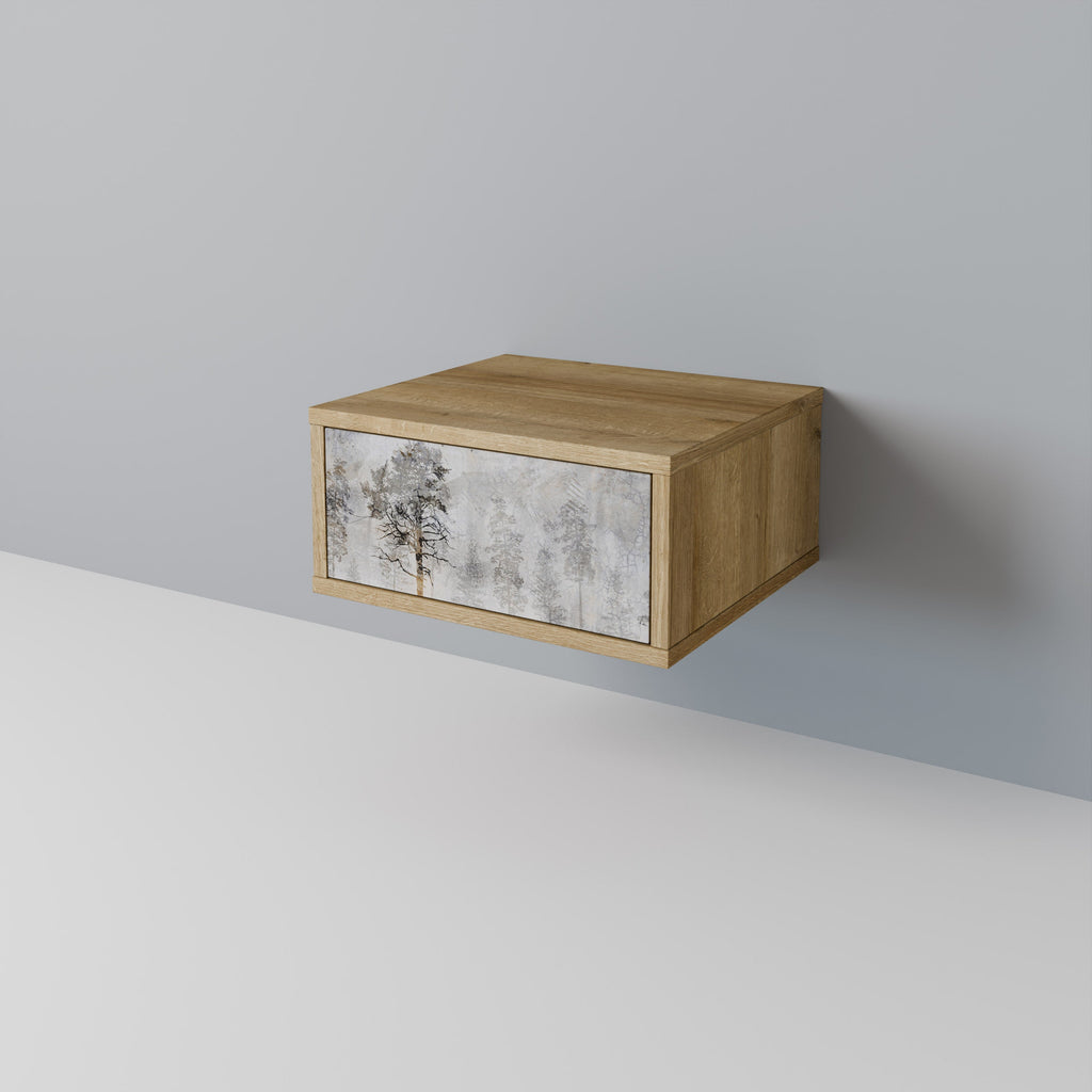 FADE IN THE TREES Nightstand in Oak Effect