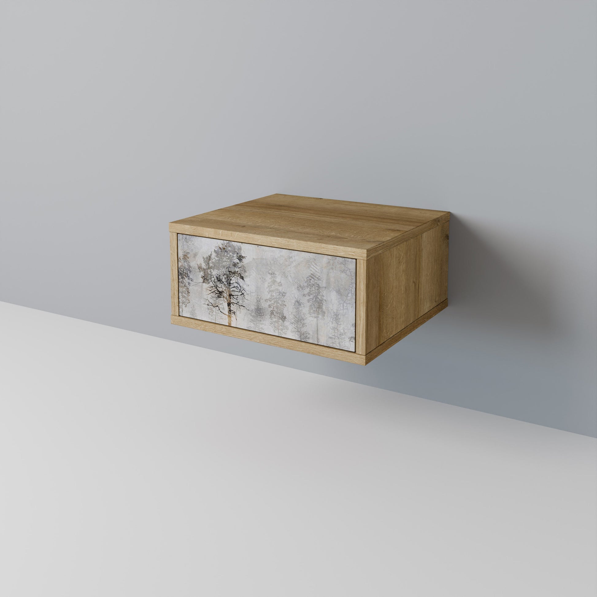 FADE IN THE TREES Nightstand in Oak Effect
