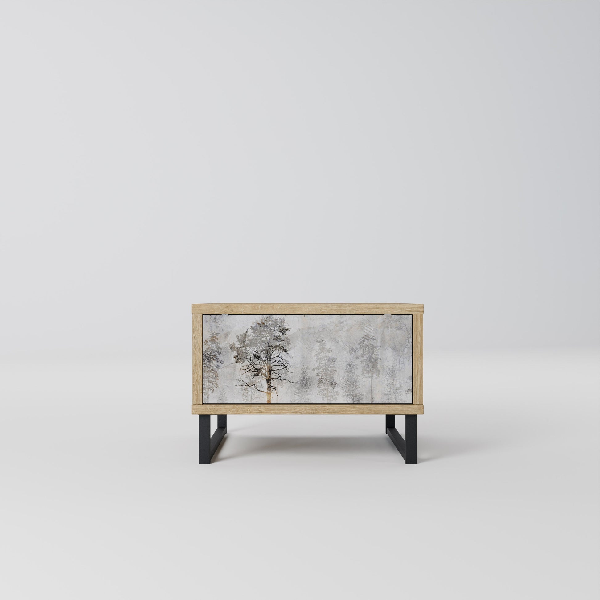 FADE IN THE TREES Nightstand in Oak Effect