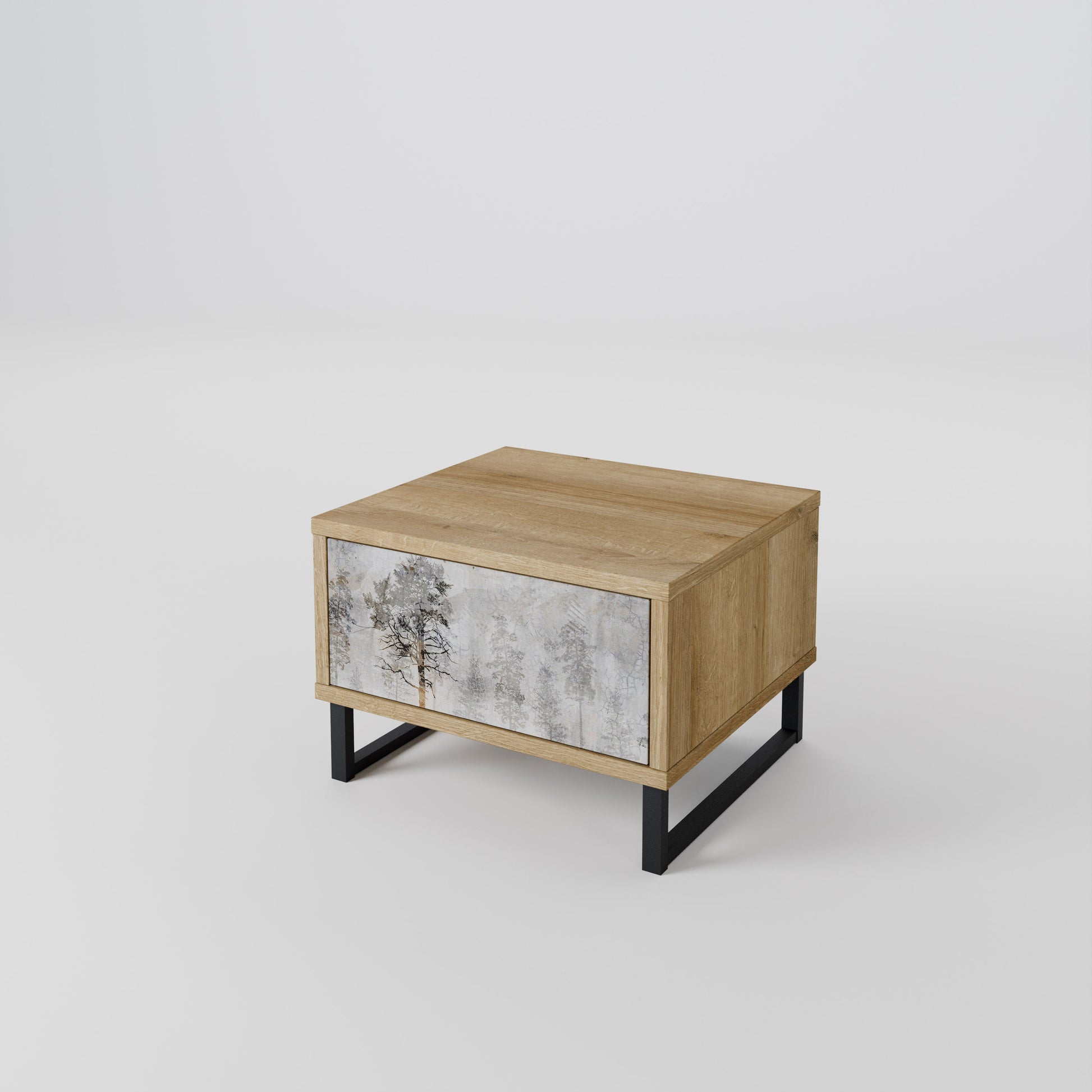 FADE IN THE TREES Nightstand in Oak Effect