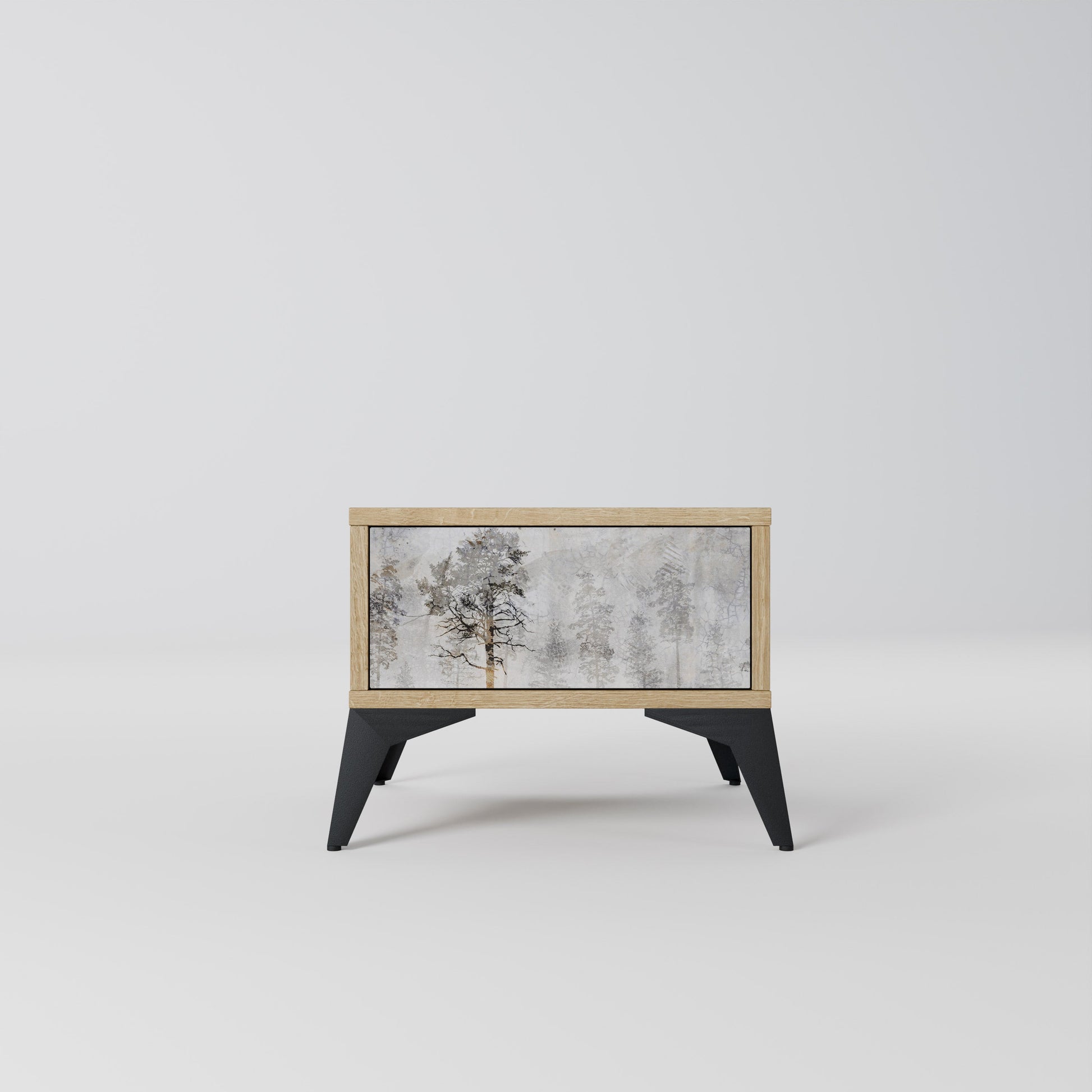 FADE IN THE TREES Nightstand in Oak Effect
