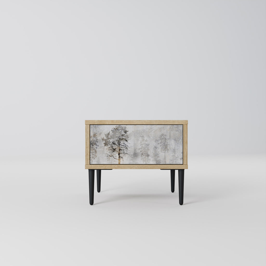 FADE IN THE TREES Nightstand in Oak Effect