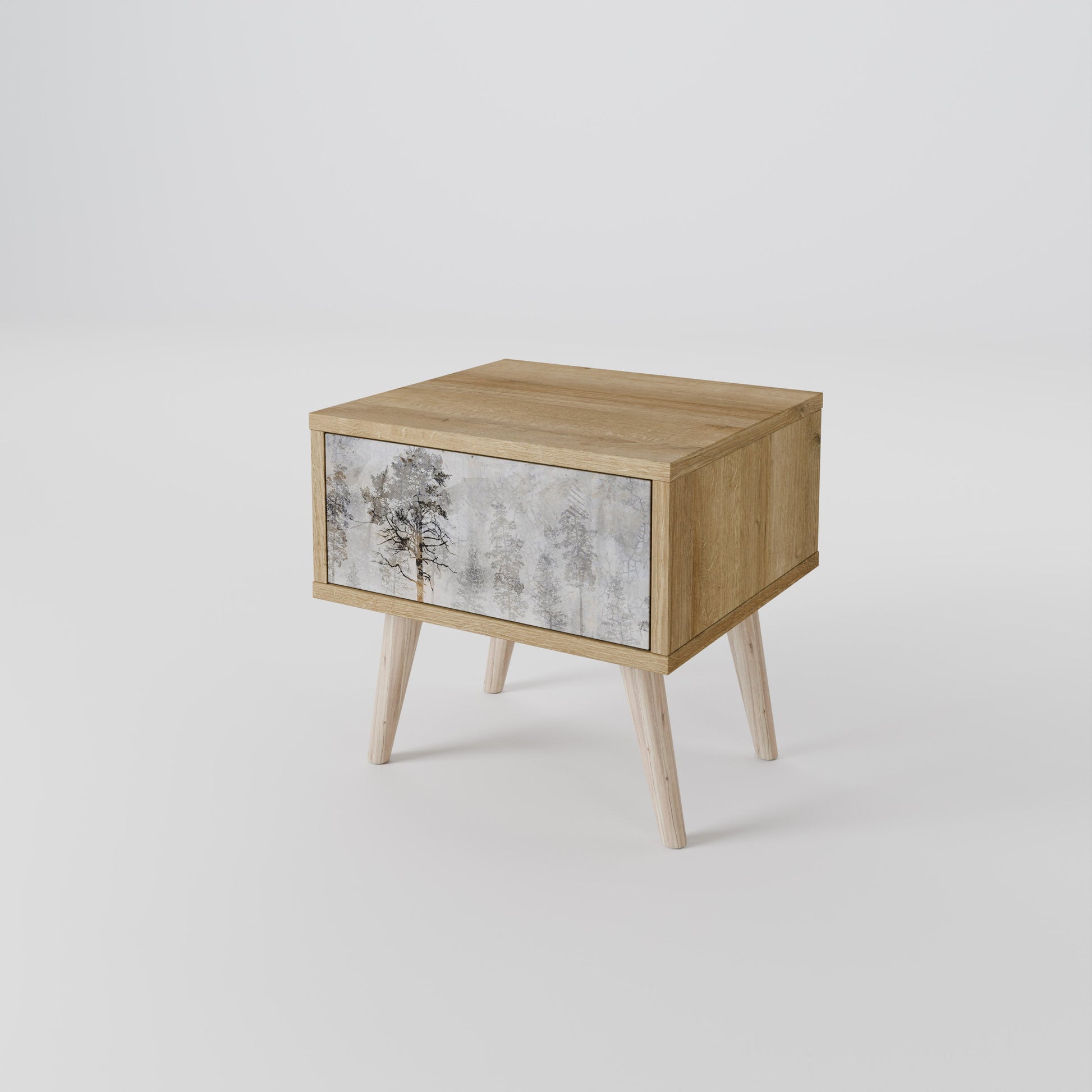 FADE IN THE TREES Nightstand in Oak Effect