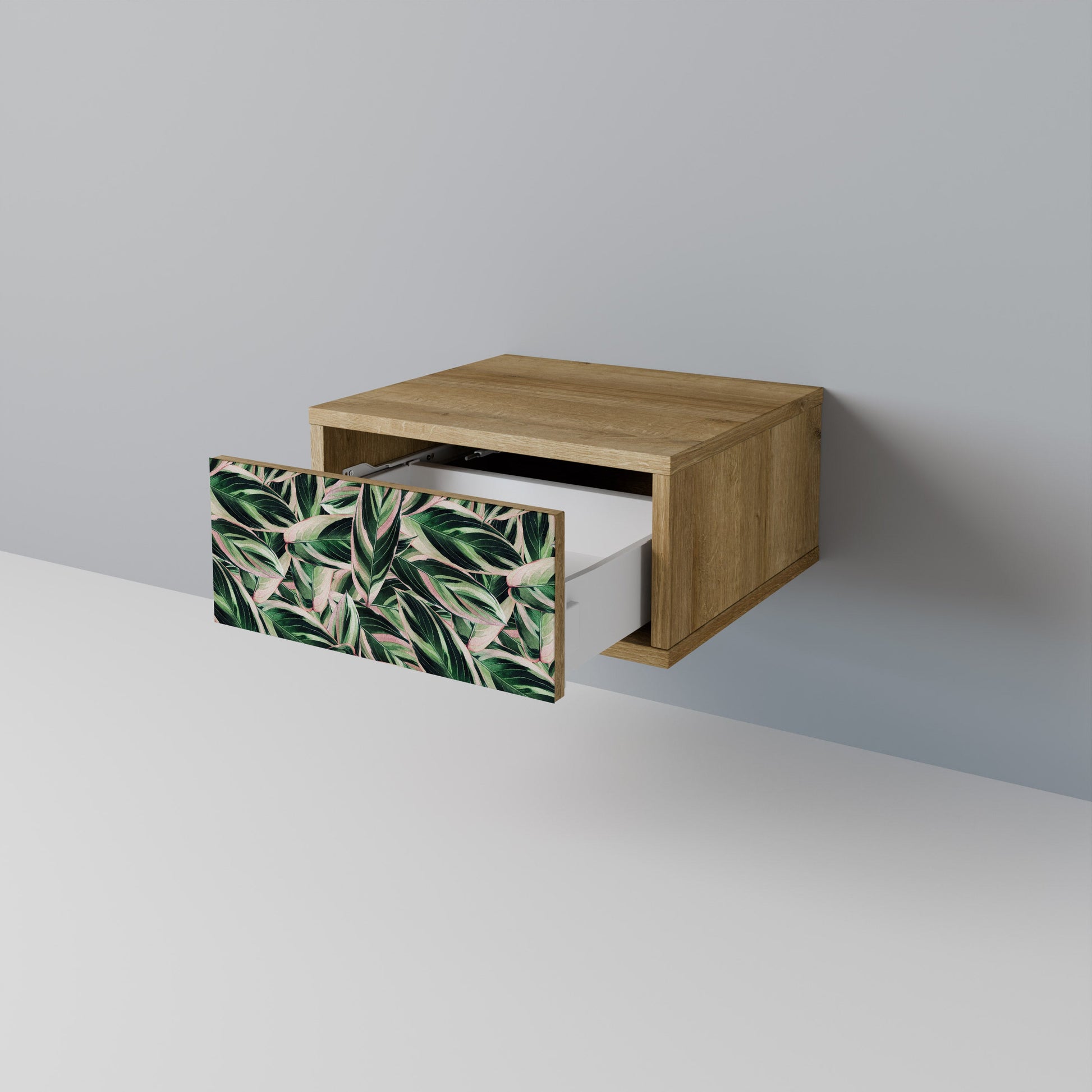 EERIE STROMANTHE Nightstand in Oak Effect