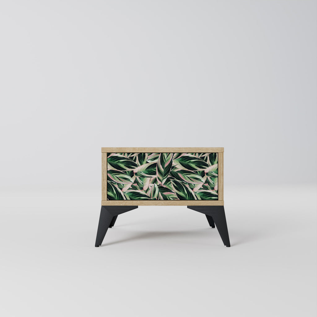 EERIE STROMANTHE Nightstand in Oak Effect
