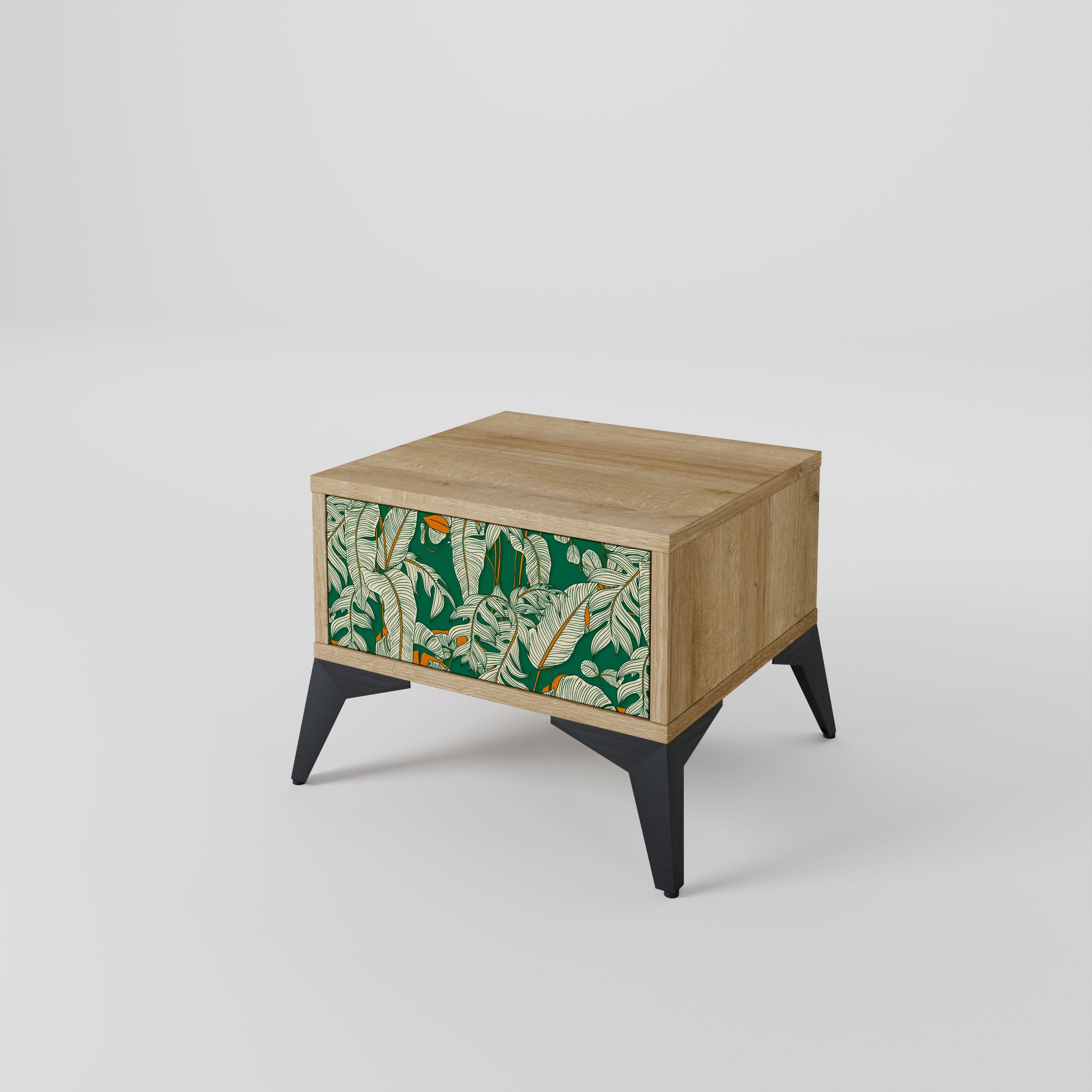 Table de chevet VERDANT PLEASURES effet chêne