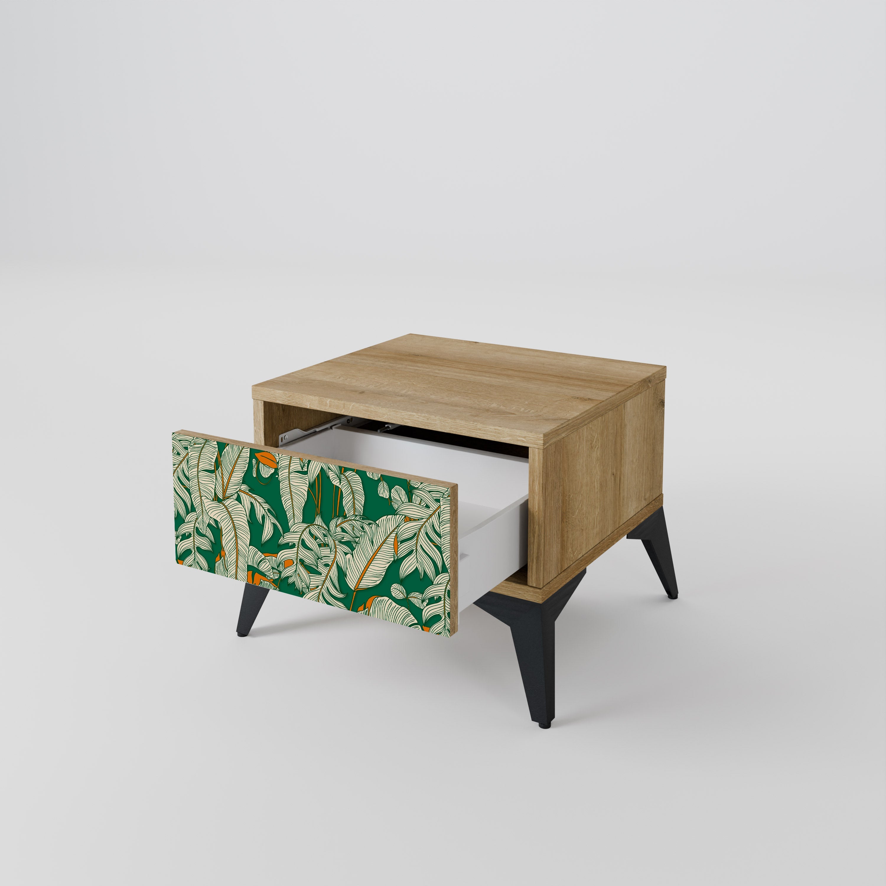 Table de chevet VERDANT PLEASURES effet chêne