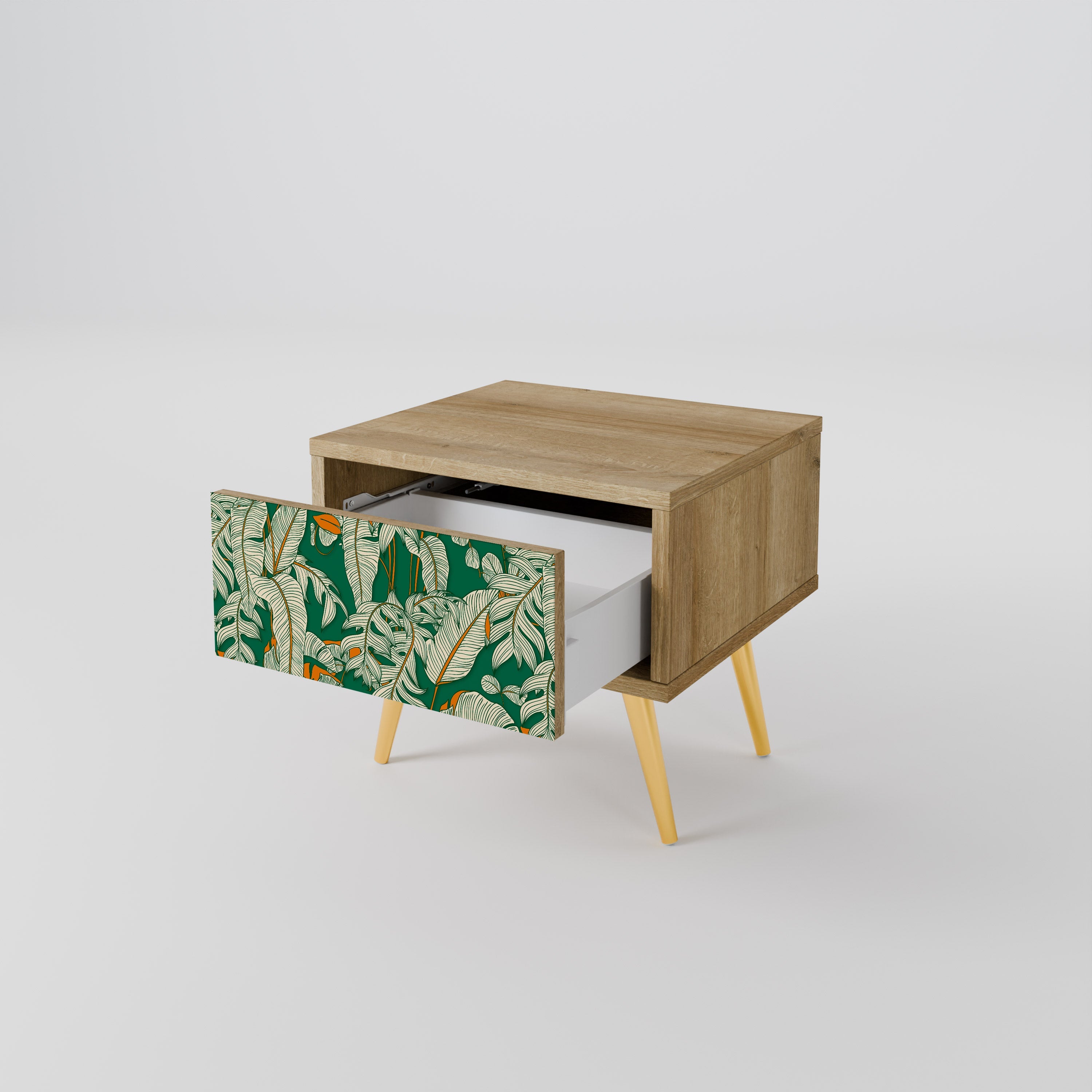 Table de chevet VERDANT PLEASURES effet chêne