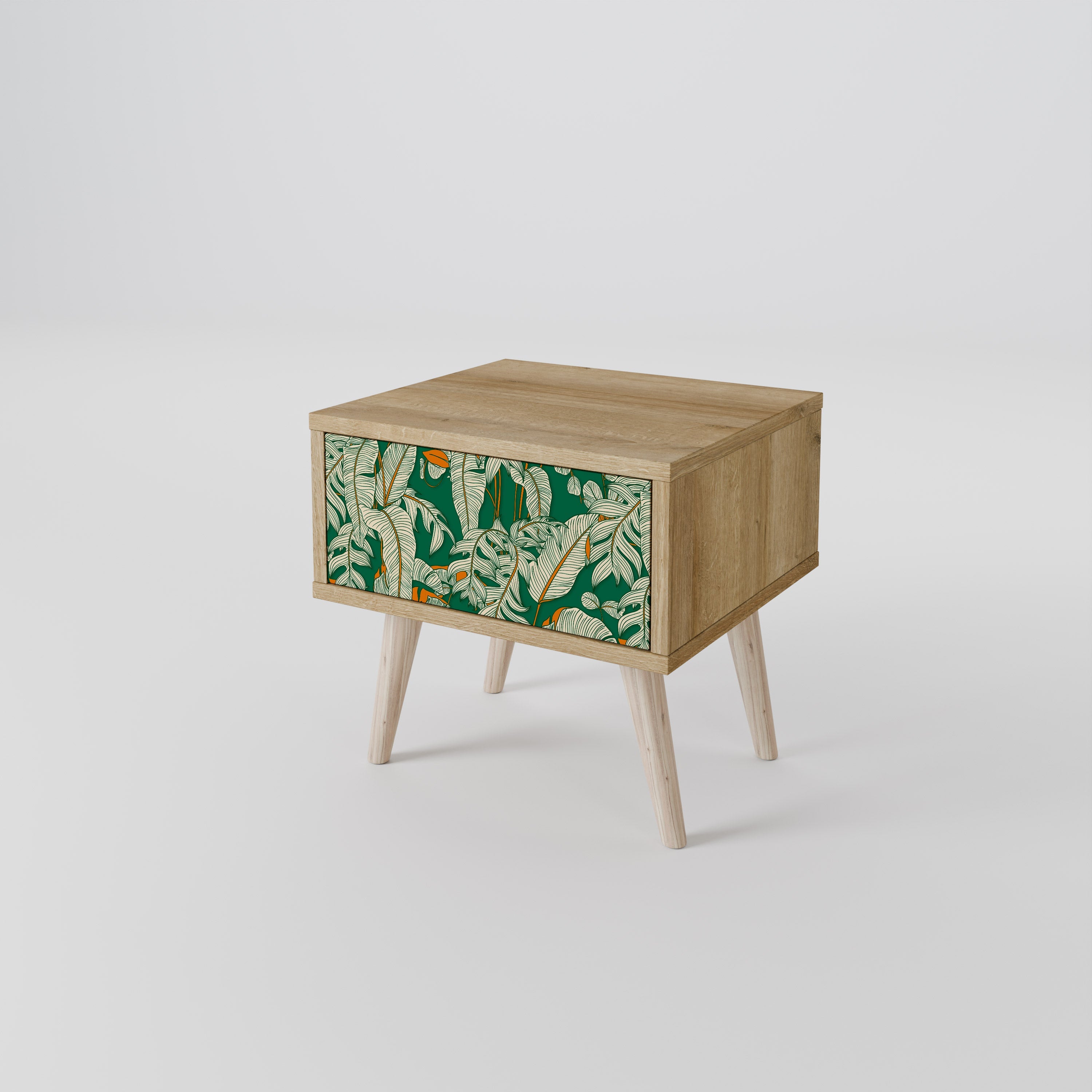 Table de chevet VERDANT PLEASURES effet chêne