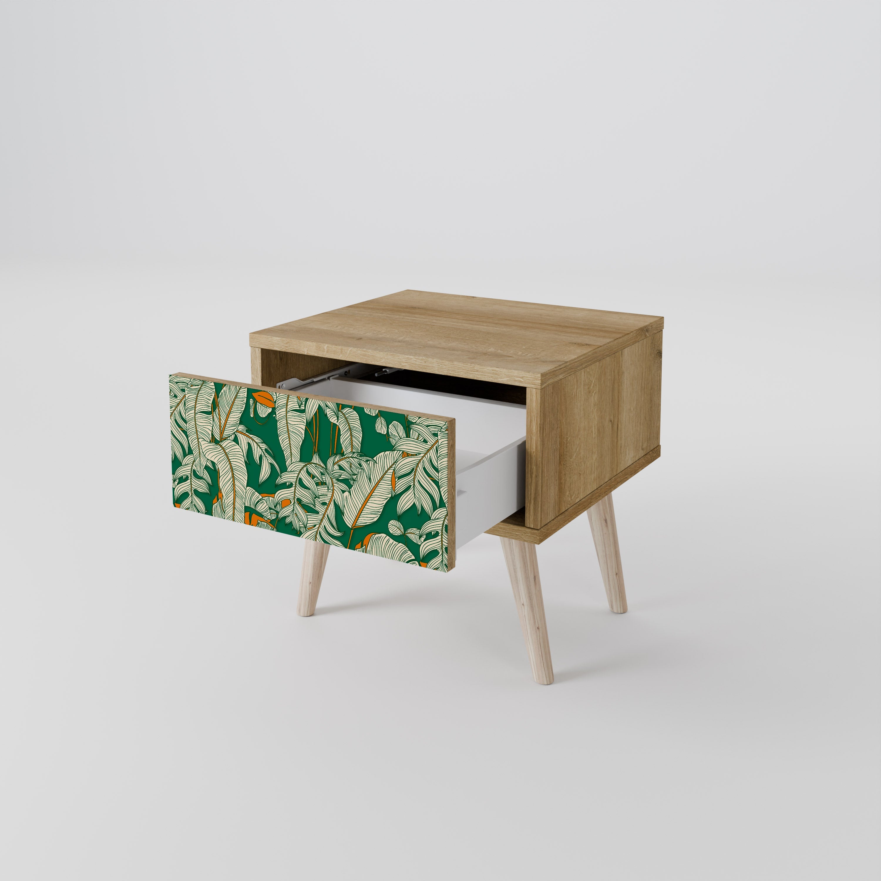 Table de chevet VERDANT PLEASURES effet chêne
