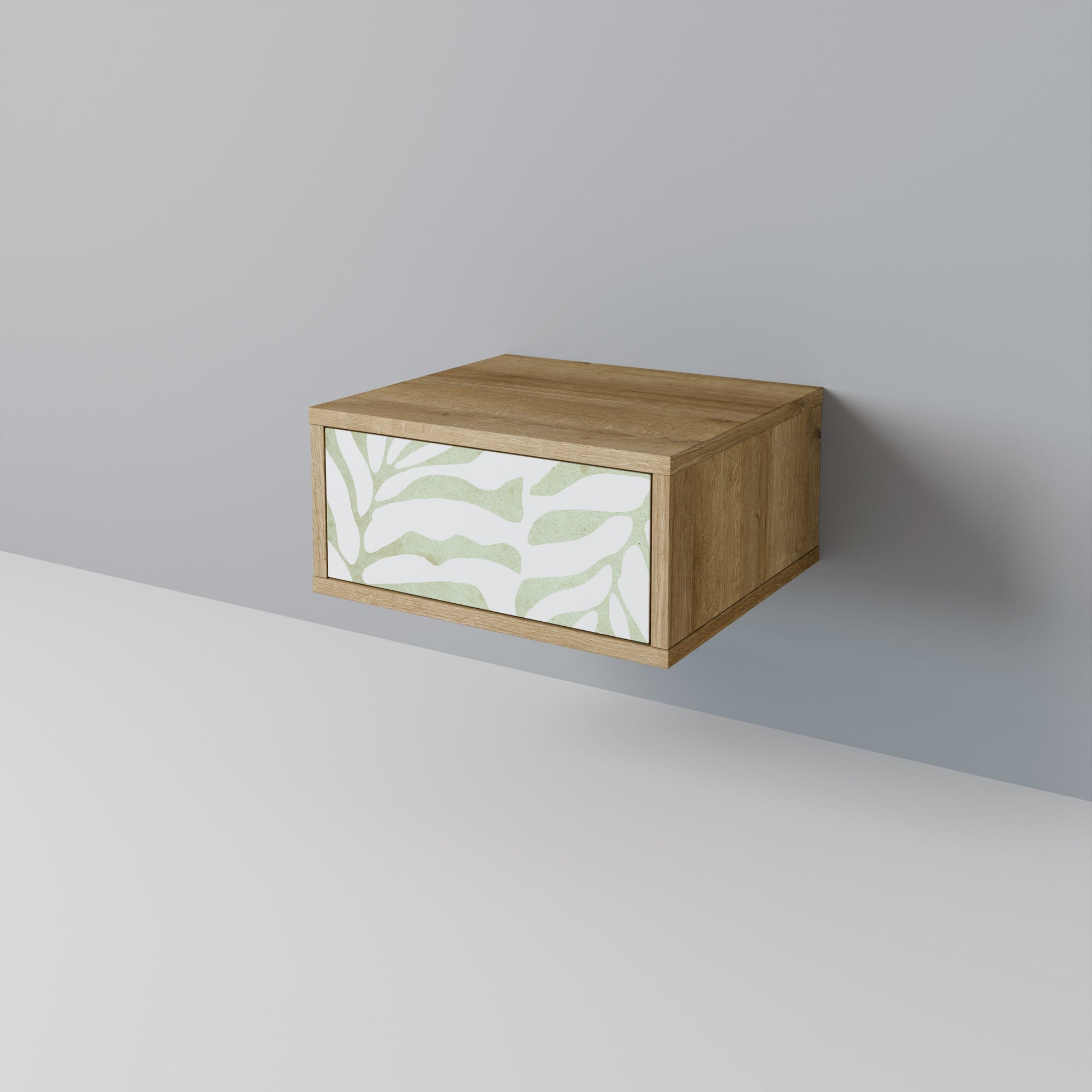 BOTANICAL SPARK Nightstand in Oak Effect