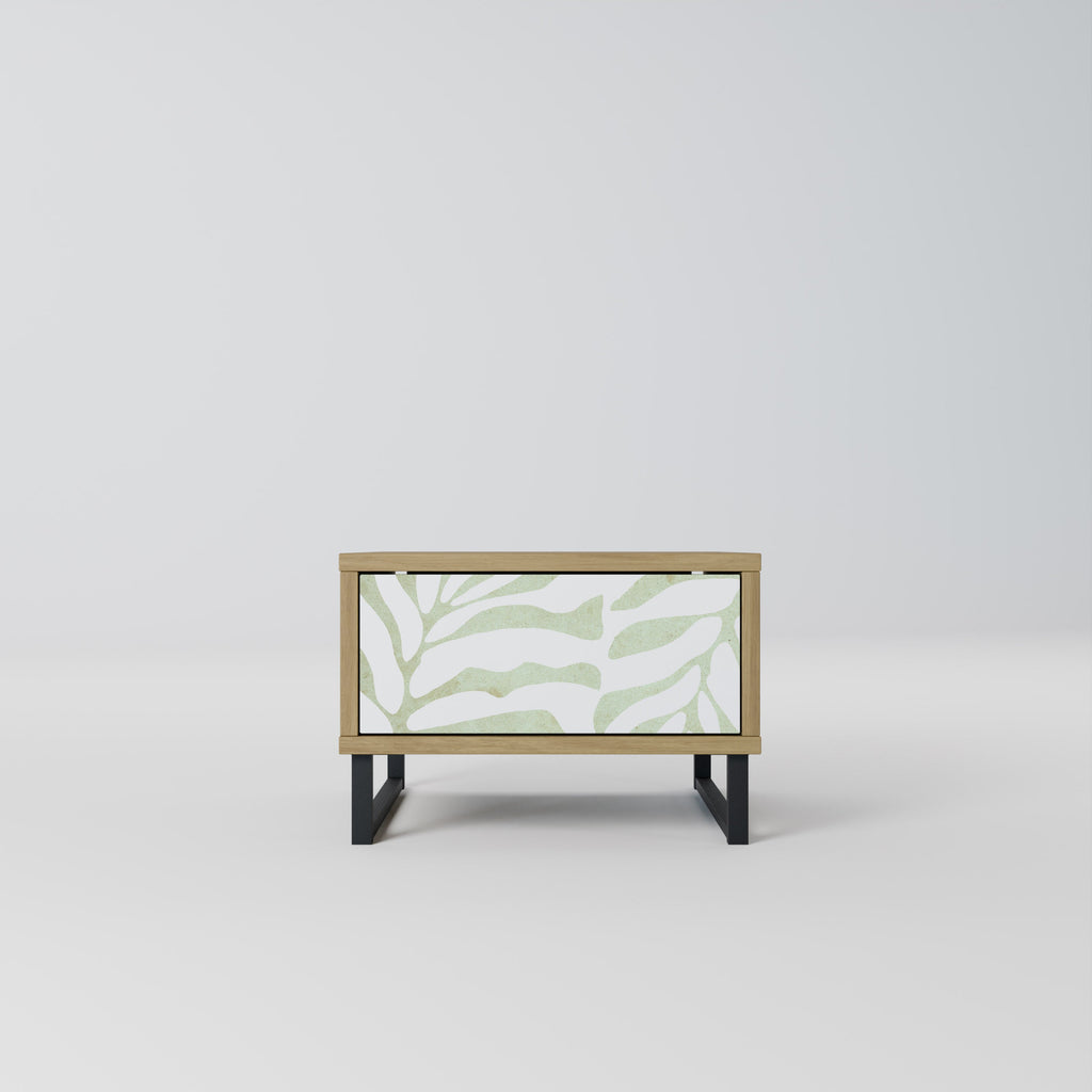 BOTANICAL SPARK Nightstand in Oak Effect