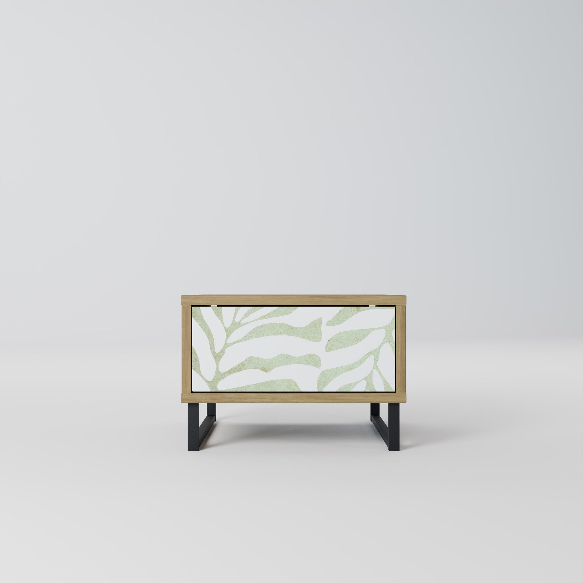 BOTANICAL SPARK Nightstand in Oak Effect