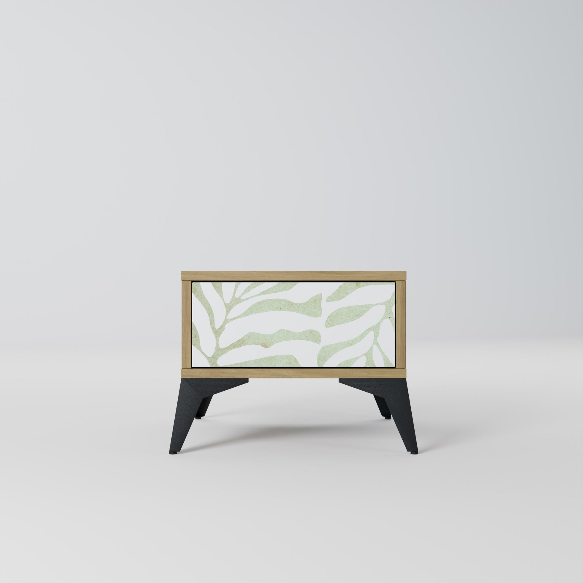 BOTANICAL SPARK Nightstand in Oak Effect