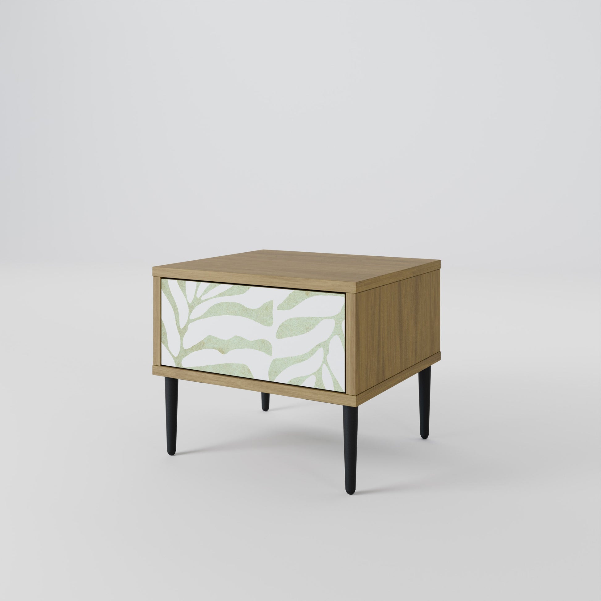 BOTANICAL SPARK Nightstand in Oak Effect