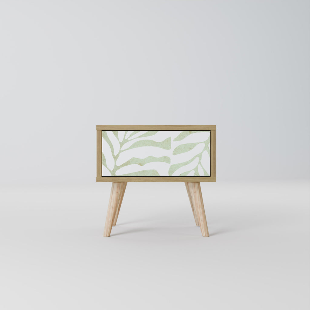 BOTANICAL SPARK Nightstand in Oak Effect