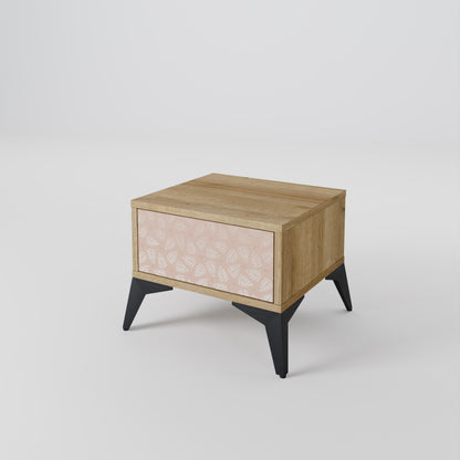 LEAVES ON BEIGE Nightstand