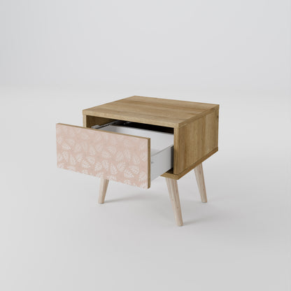 LEAVES ON BEIGE Nightstand