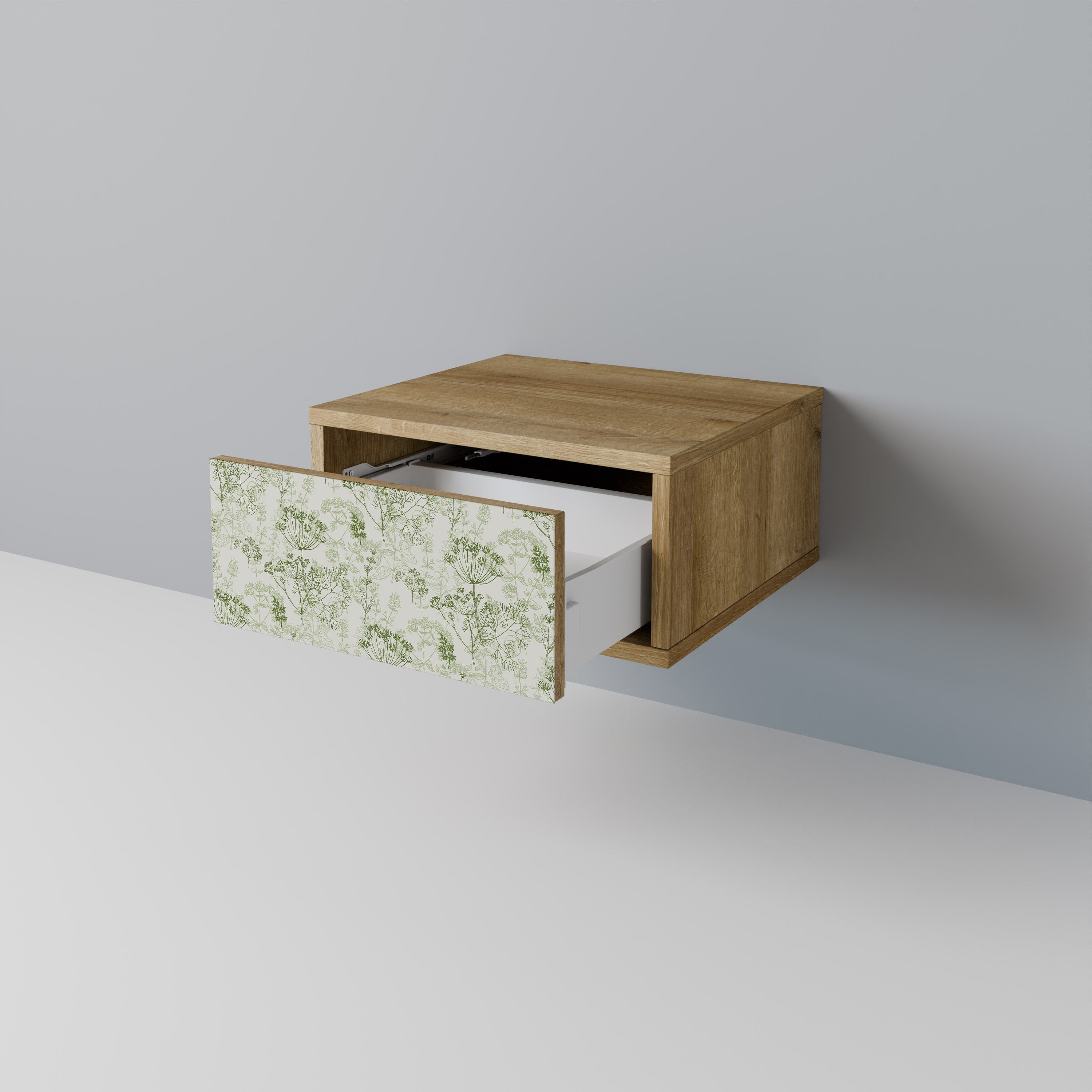 Table de chevet FENNEL BALDACHIN effet chêne