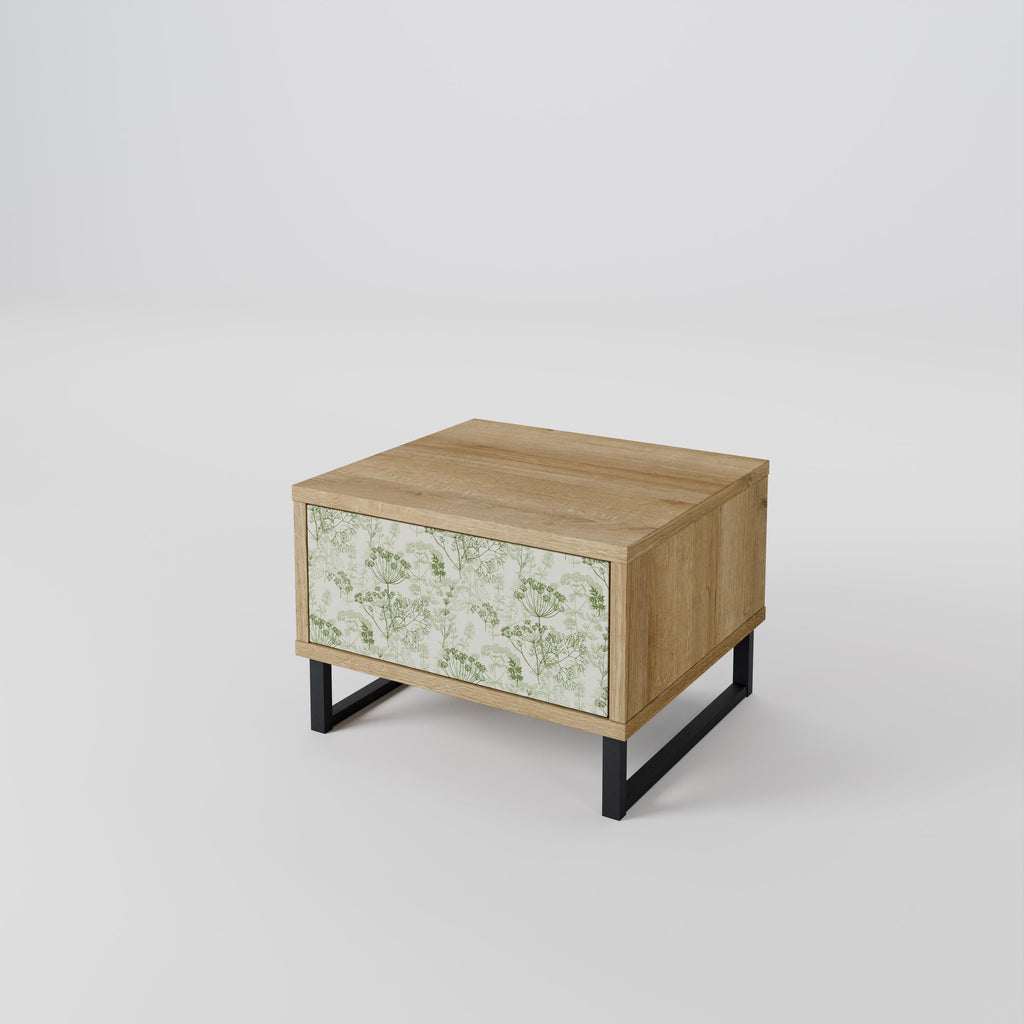 Table de chevet FENNEL BALDACHIN effet chêne