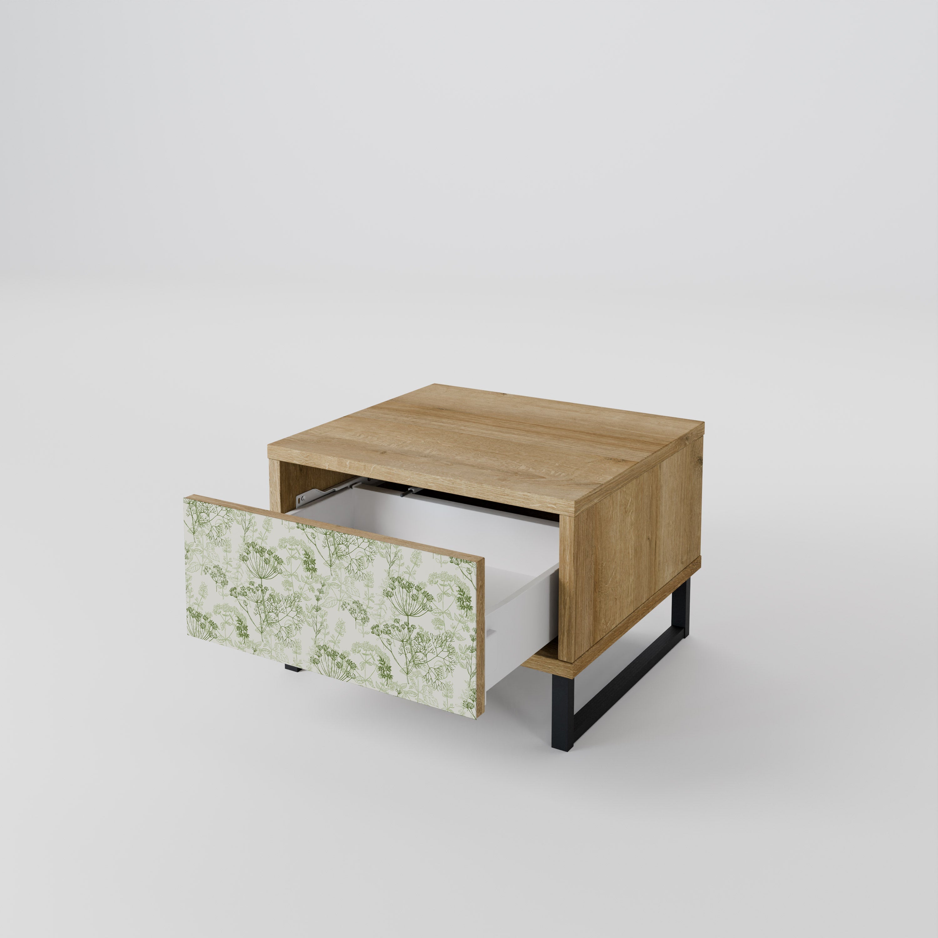 Table de chevet FENNEL BALDACHIN effet chêne