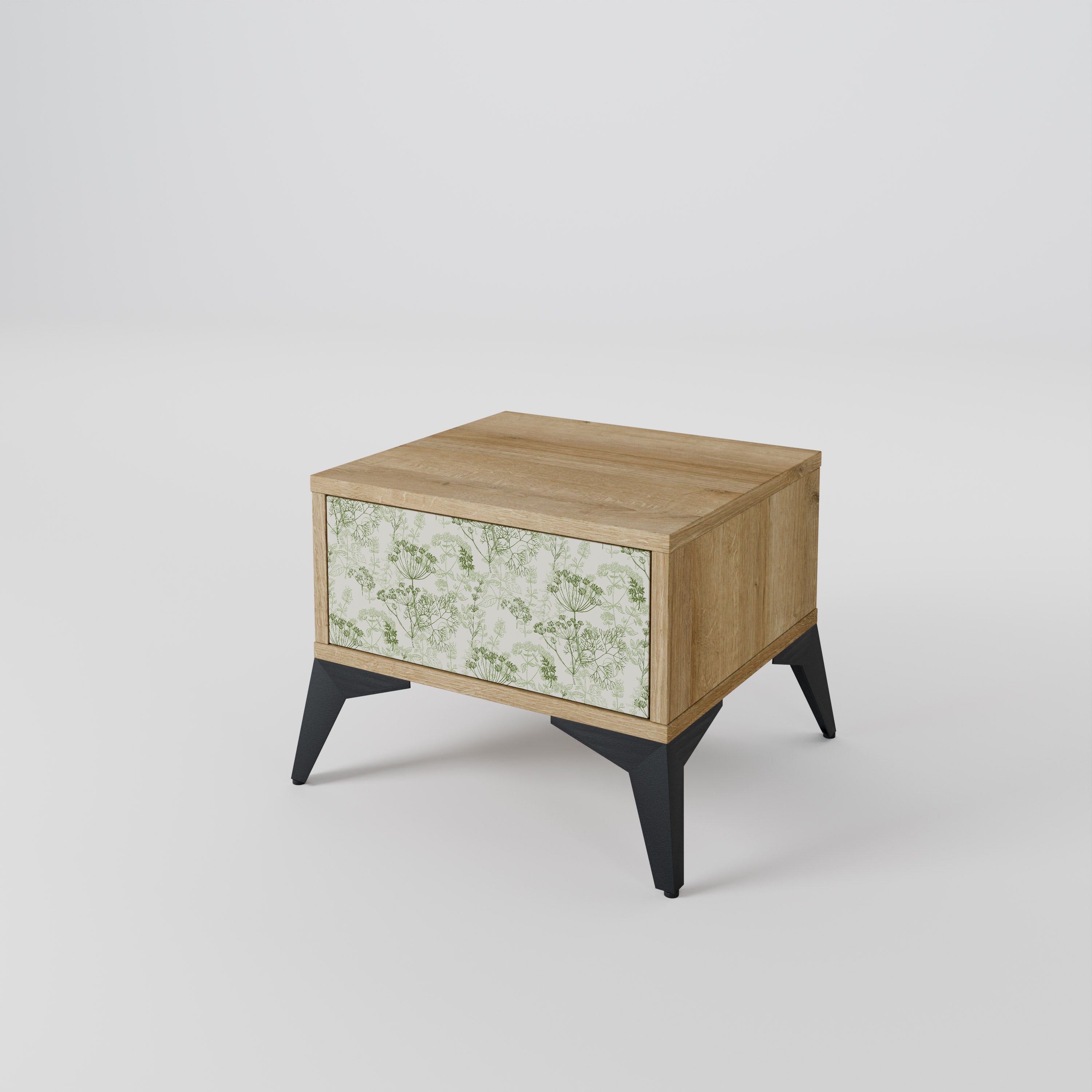 Table de chevet FENNEL BALDACHIN effet chêne