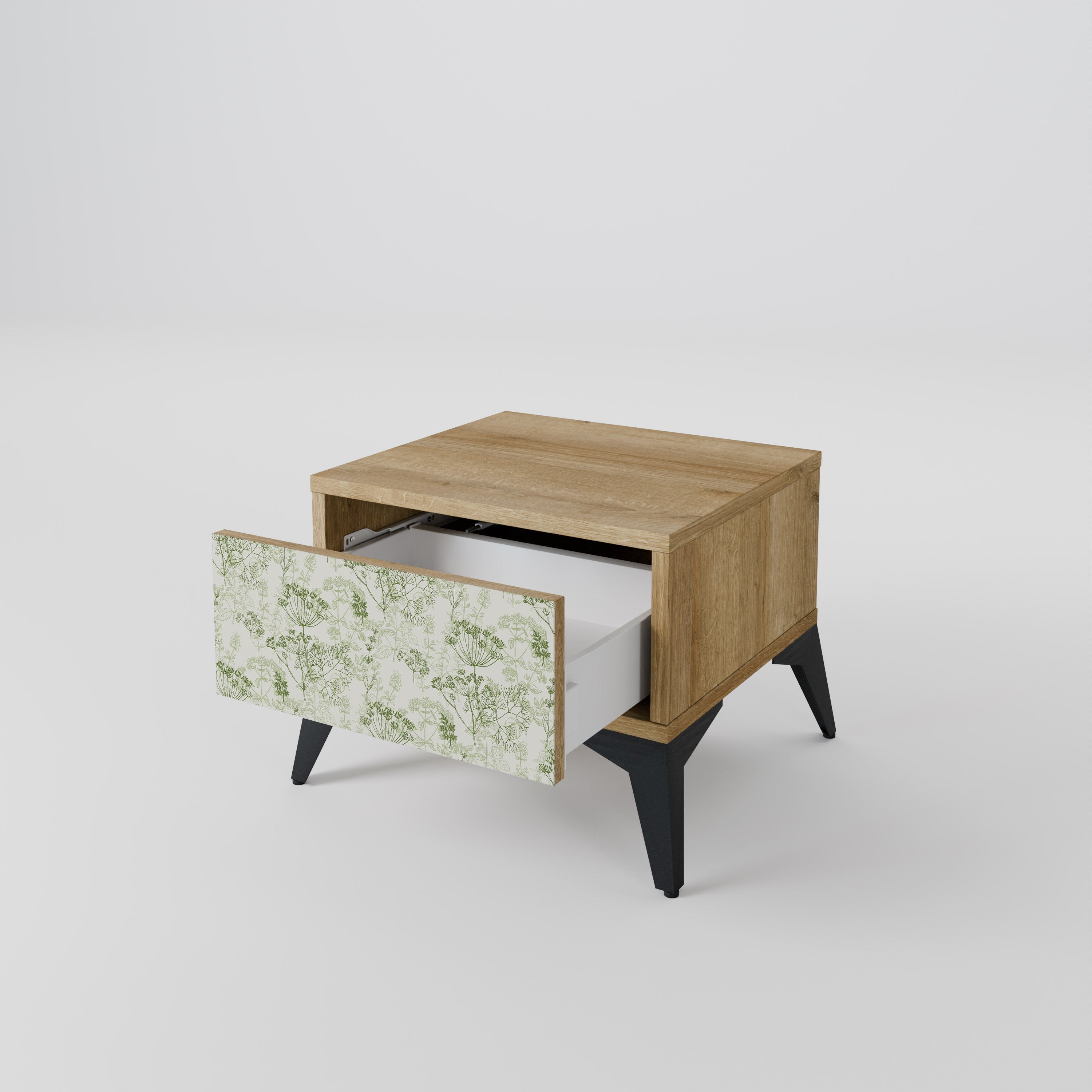 Table de chevet FENNEL BALDACHIN effet chêne