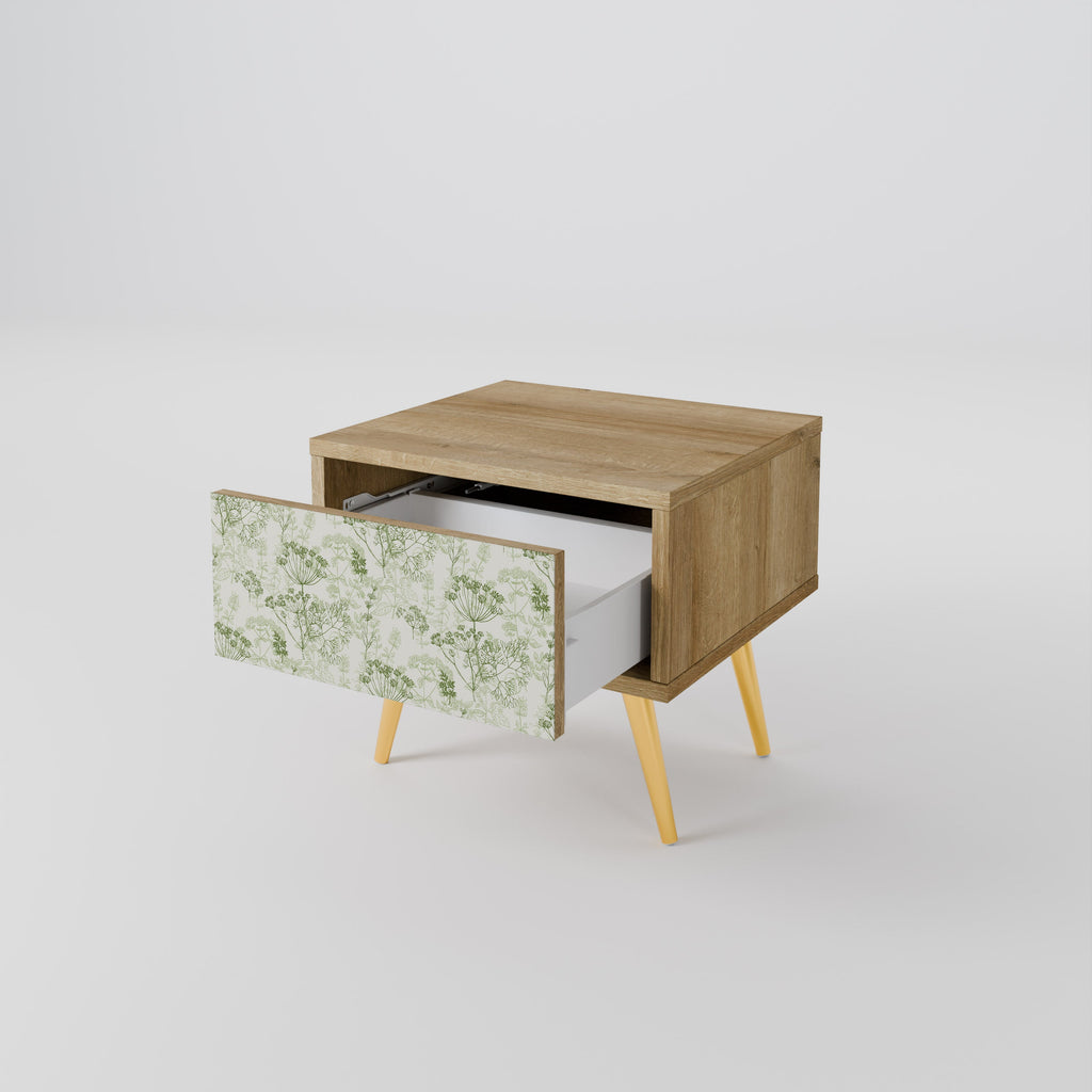 Table de chevet FENNEL BALDACHIN effet chêne