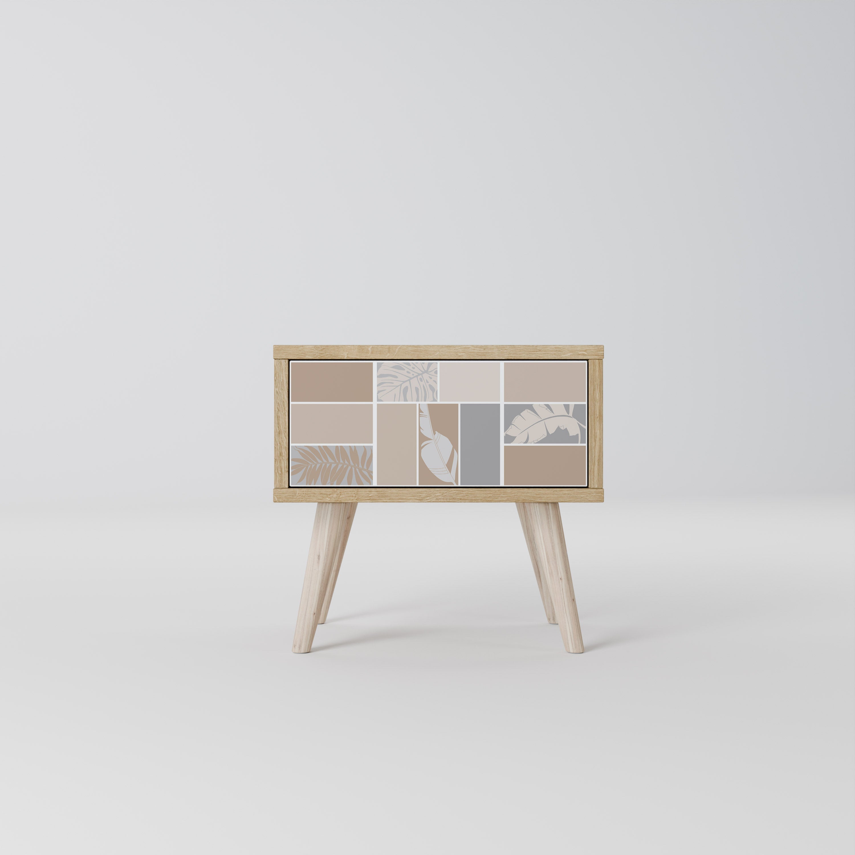 Table de chevet FORMES TROPICALES effet chêne