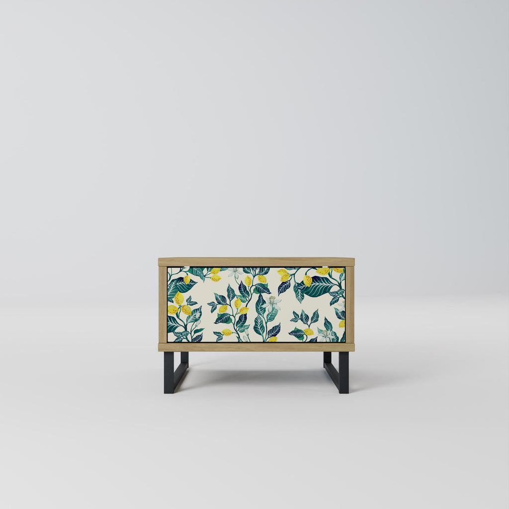 Table de chevet LEMON TREE effet chêne