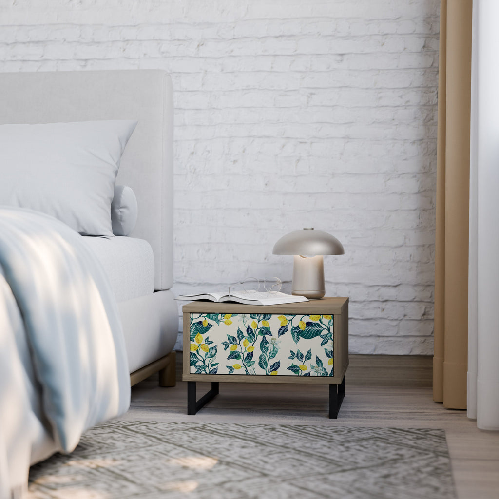 Table de chevet LEMON TREE effet chêne