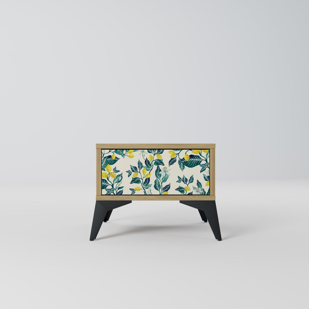 Table de chevet LEMON TREE effet chêne