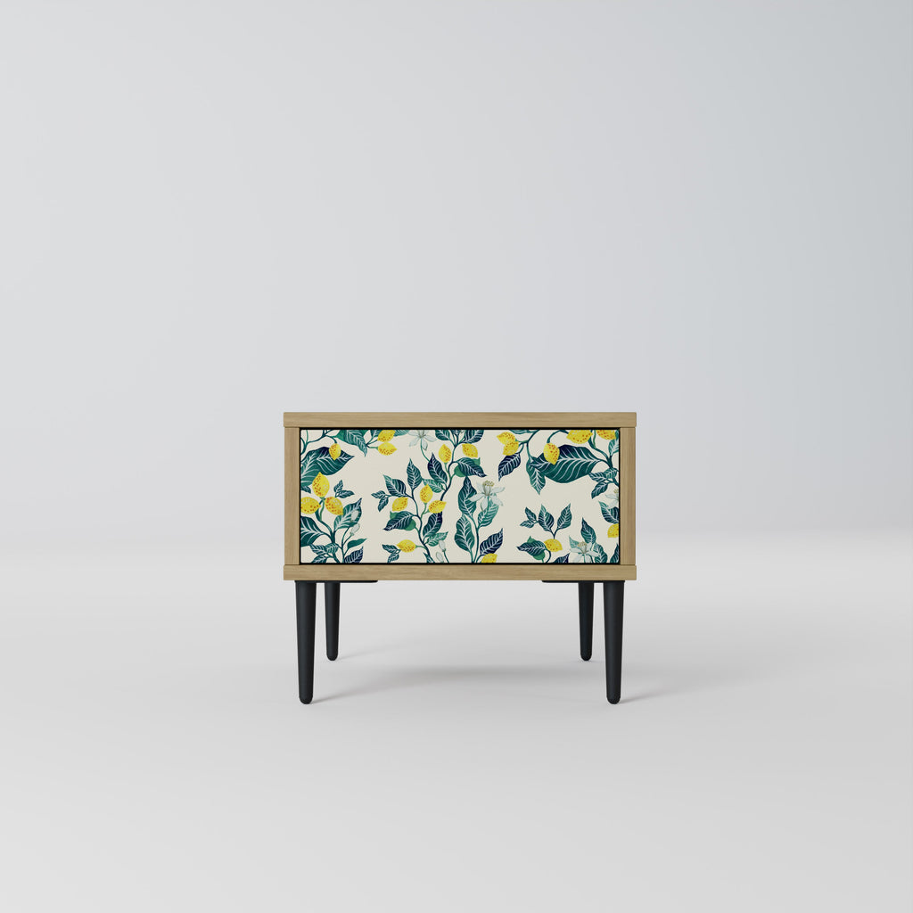 Table de chevet LEMON TREE effet chêne