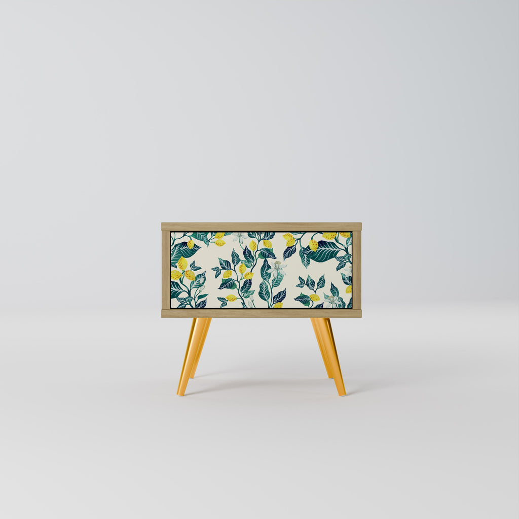 Table de chevet LEMON TREE effet chêne