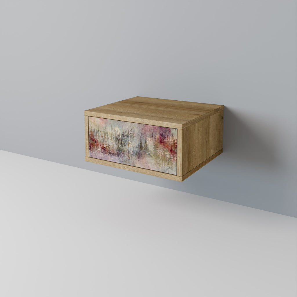 Table de chevet VEILED SUMMIT effet chêne