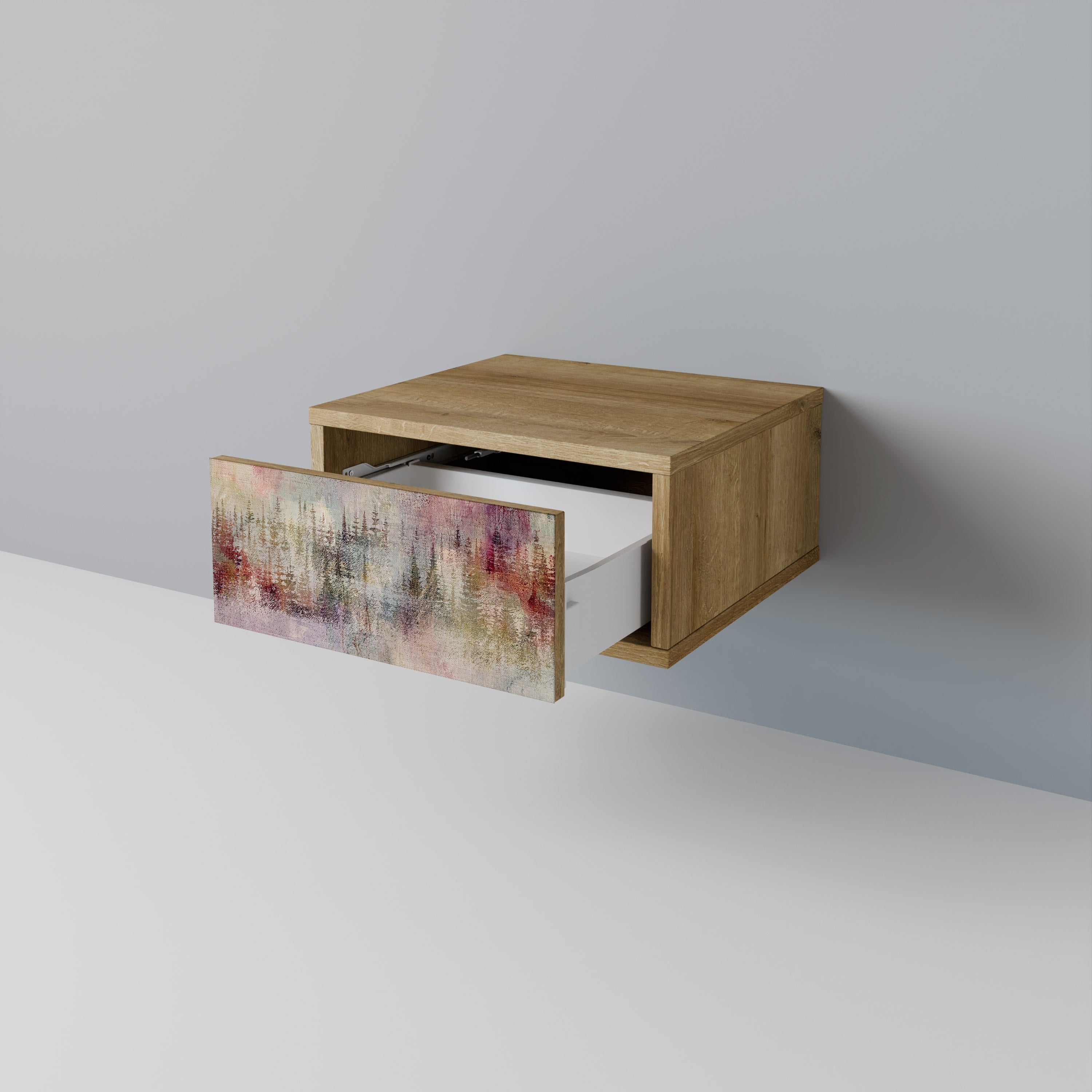 Table de chevet VEILED SUMMIT effet chêne