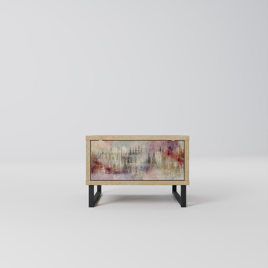 Table de chevet VEILED SUMMIT effet chêne