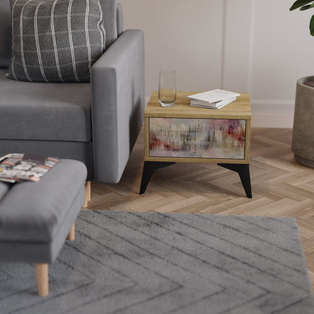 Table de chevet VEILED SUMMIT effet chêne